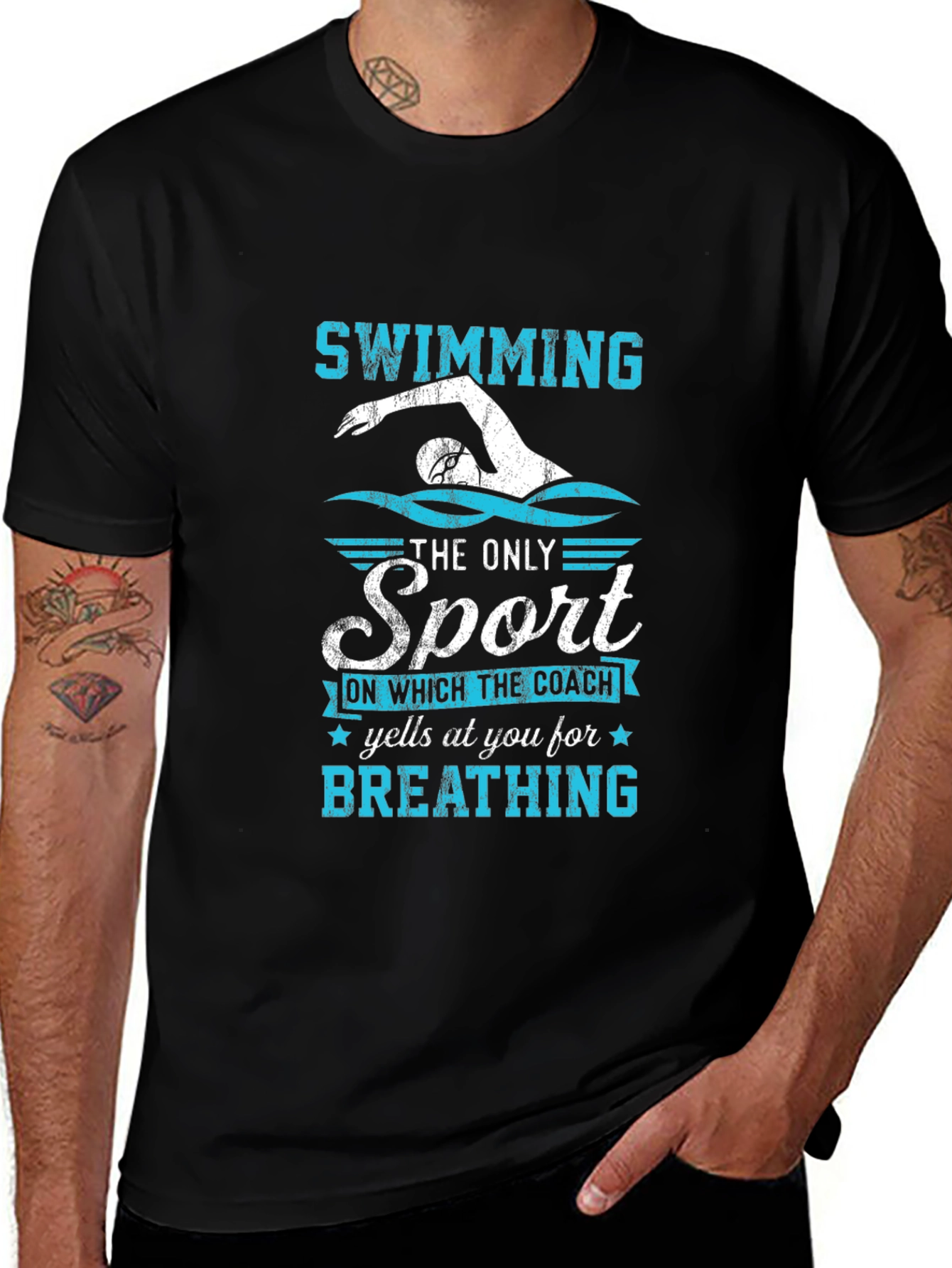Swimming T-Shirt: The Only Sport for Breathing