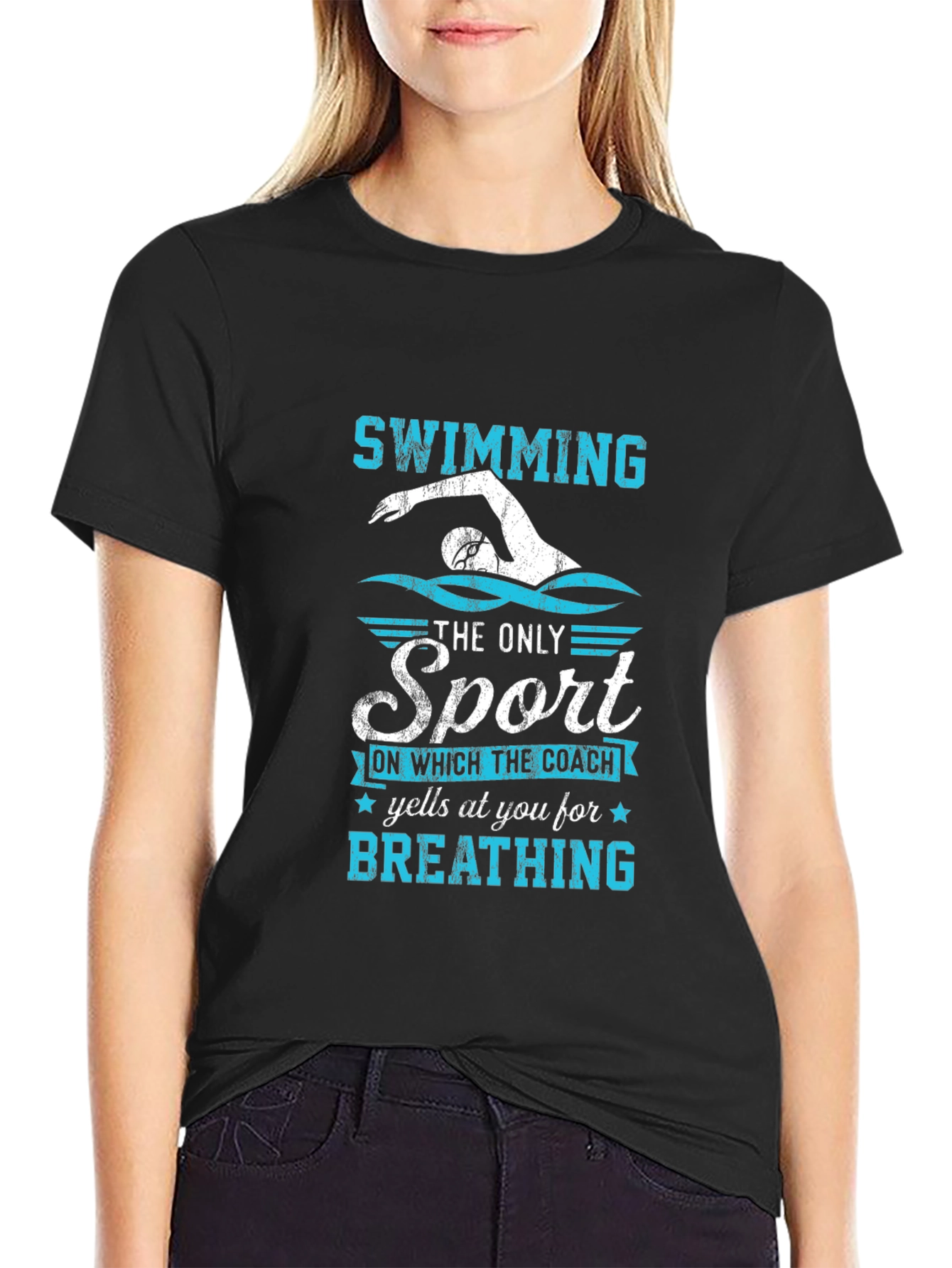 Swimming T-Shirt: The Only Sport for Breathing