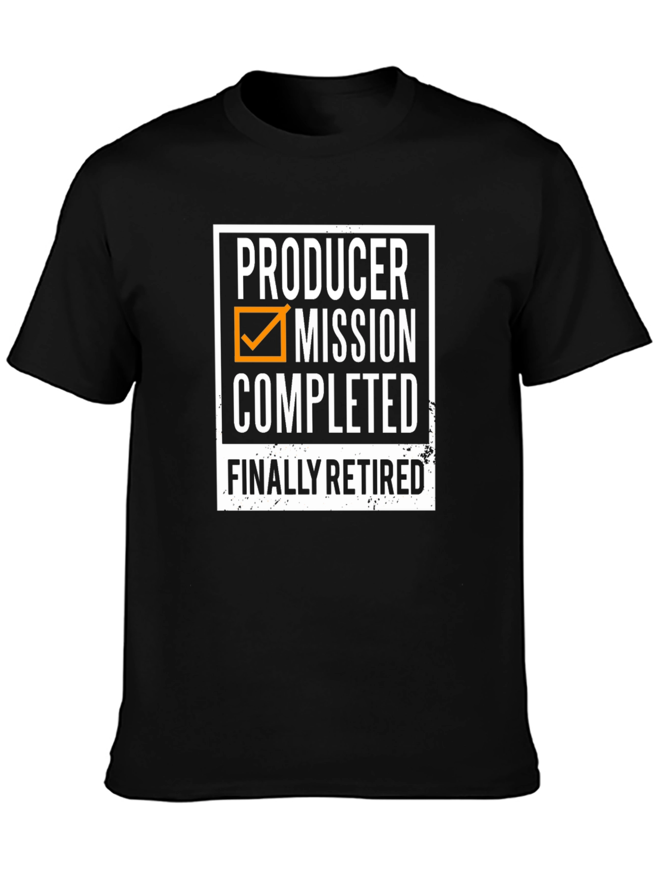 Producer Mission Completed Retired Black T-Shirt