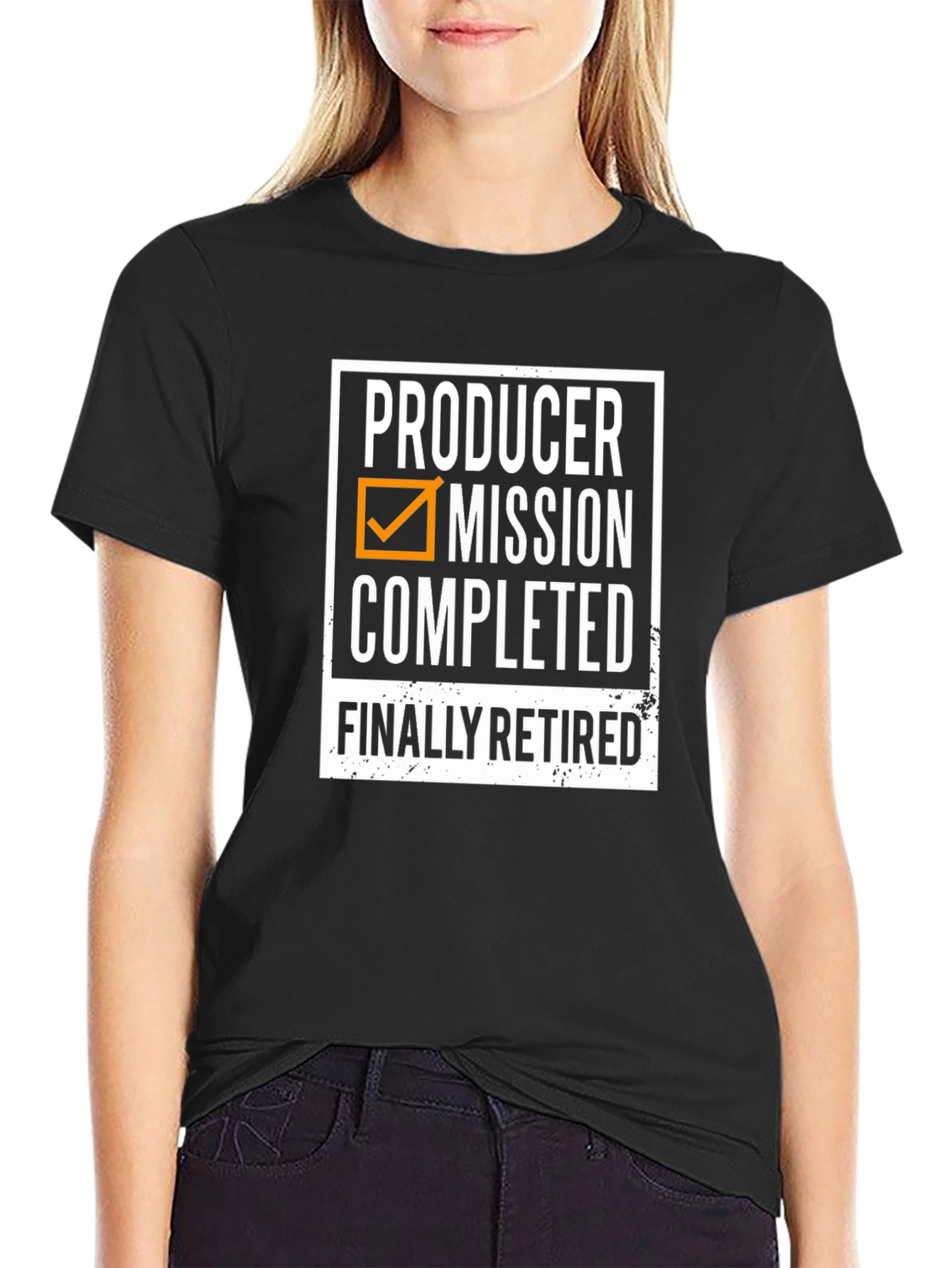 Producer Mission Completed Retired Black T-Shirt