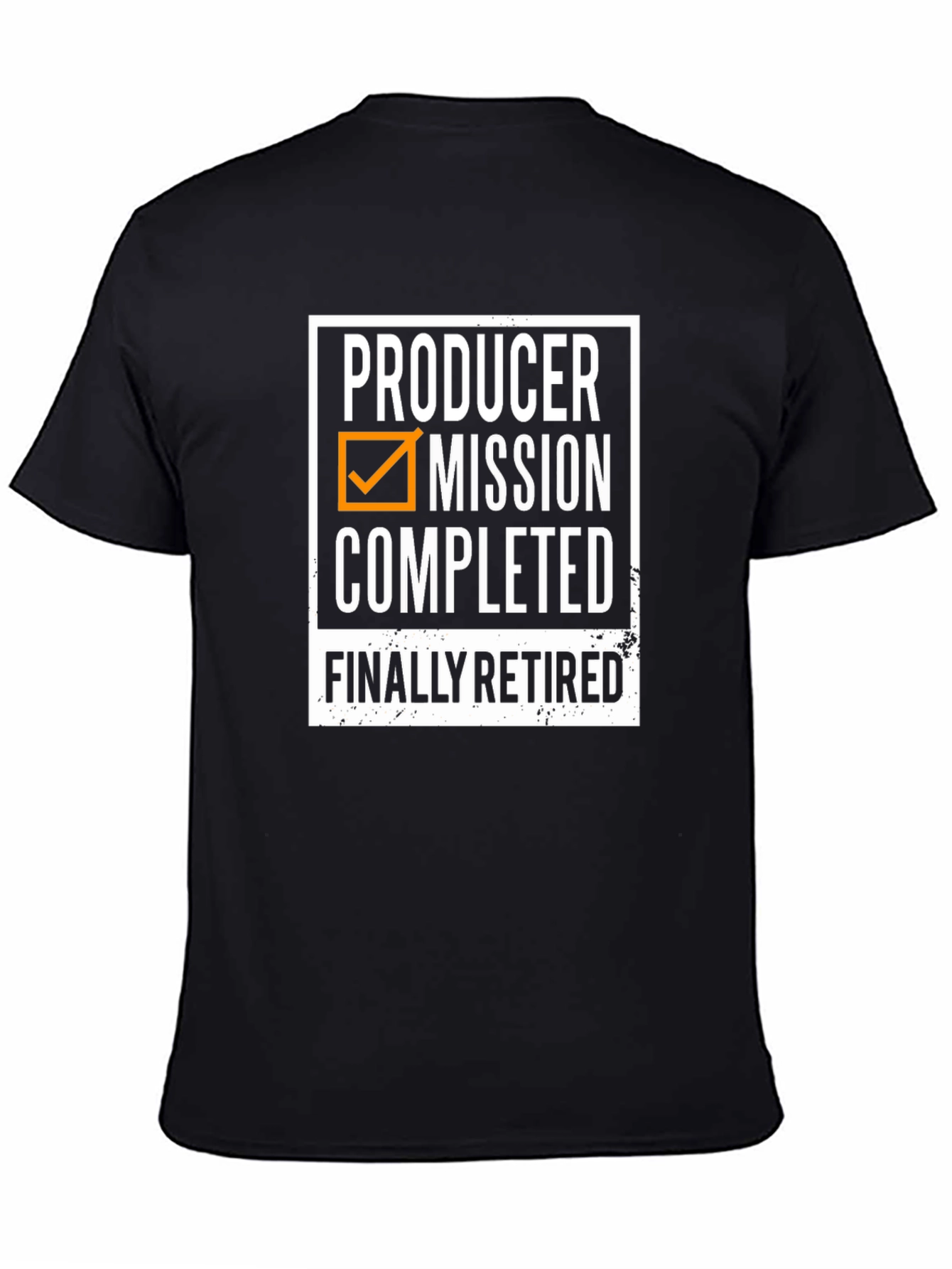 Producer Mission Completed Retired Black T-Shirt