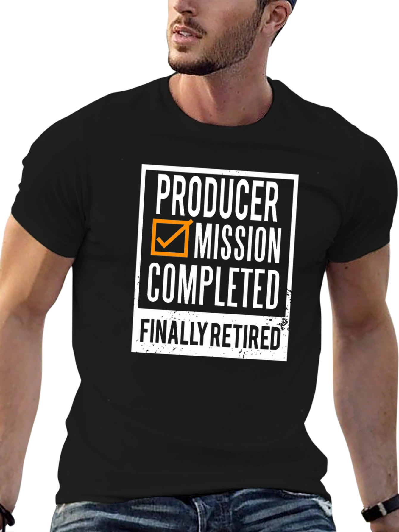 Producer Mission Completed Retired Black T-Shirt