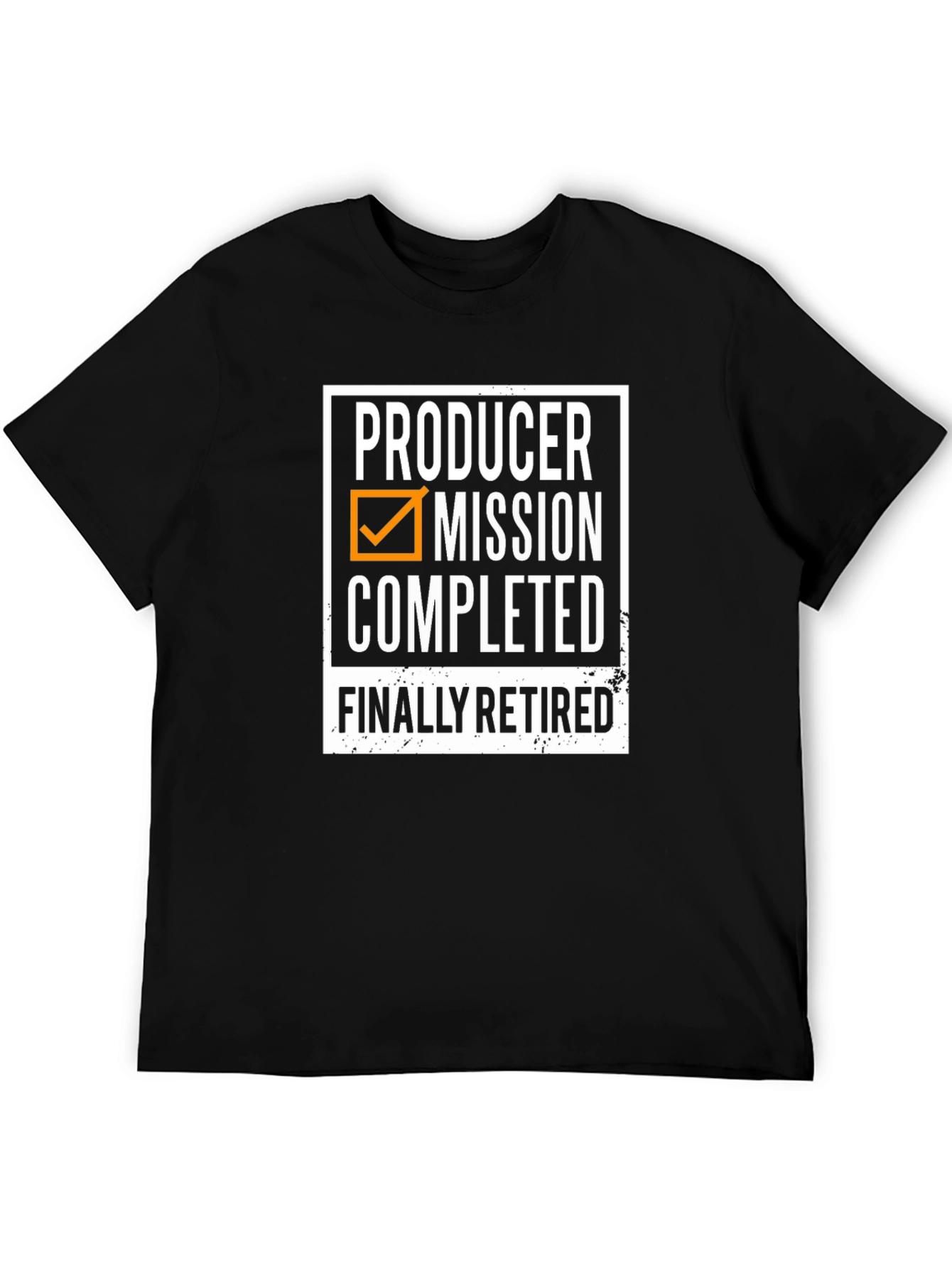 Producer Mission Completed Retired Black T-Shirt