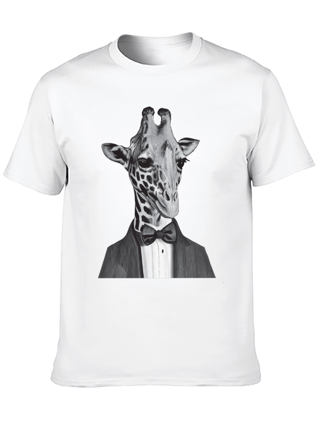 Giraffe Tuxedo T-Shirt - Animal Lover Tee