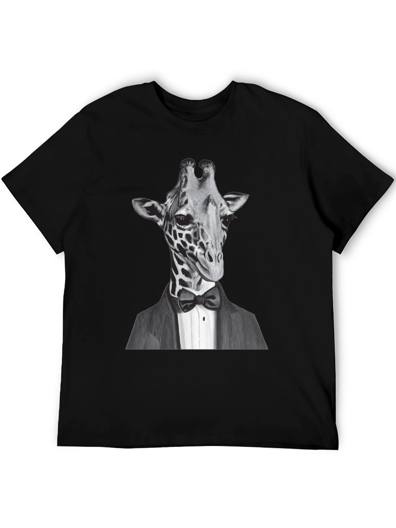 Giraffe Tuxedo T-Shirt - Animal Lover Tee