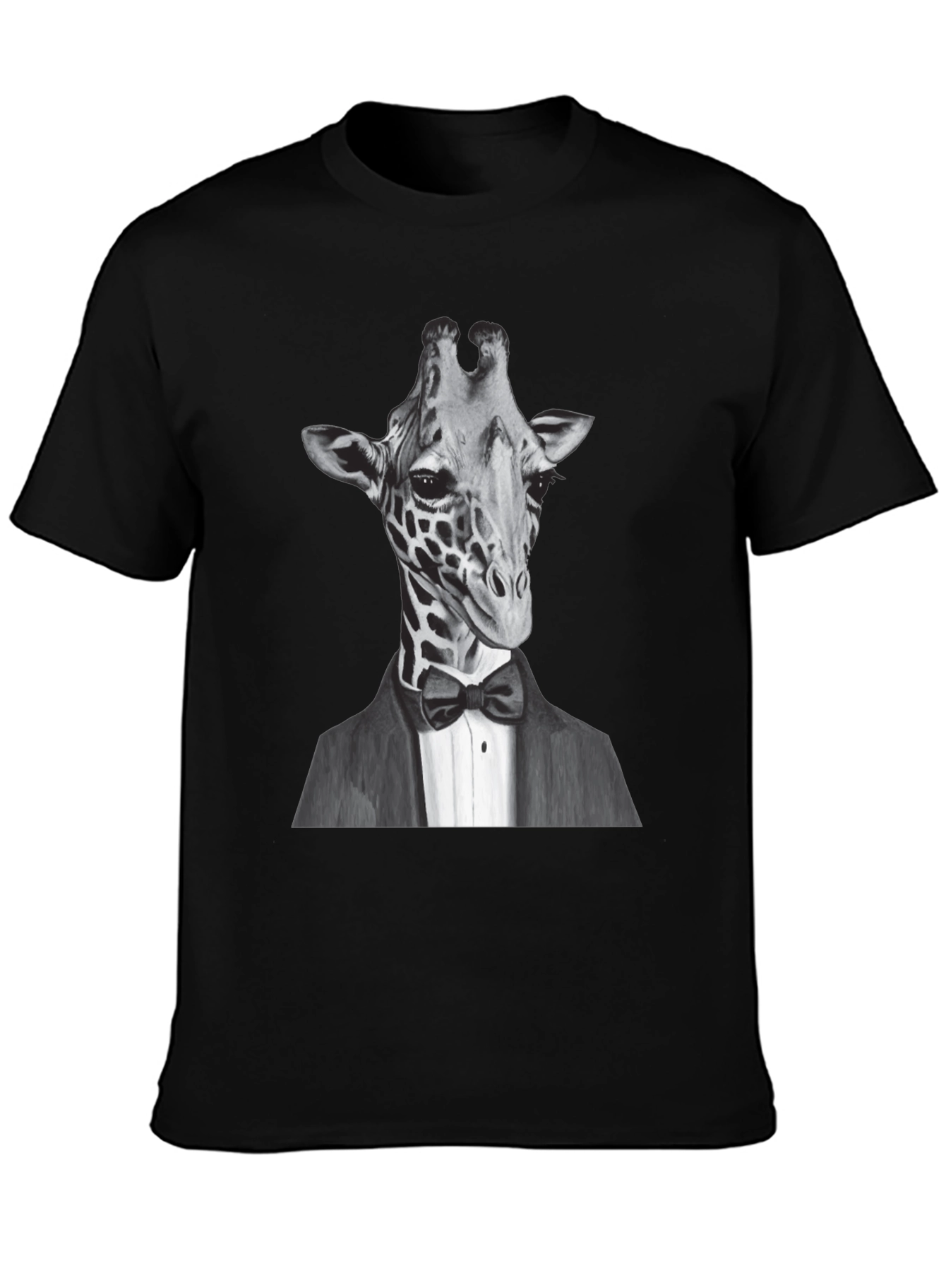 Giraffe Tuxedo T-Shirt - Animal Lover Tee