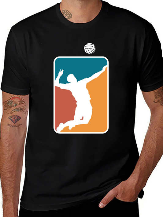 Volleyball Player Graphic Tee - Athletic Fit