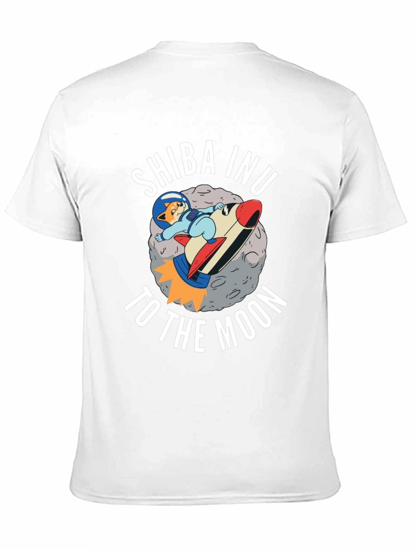 Shiba Inu to the Moon Black T-Shirt