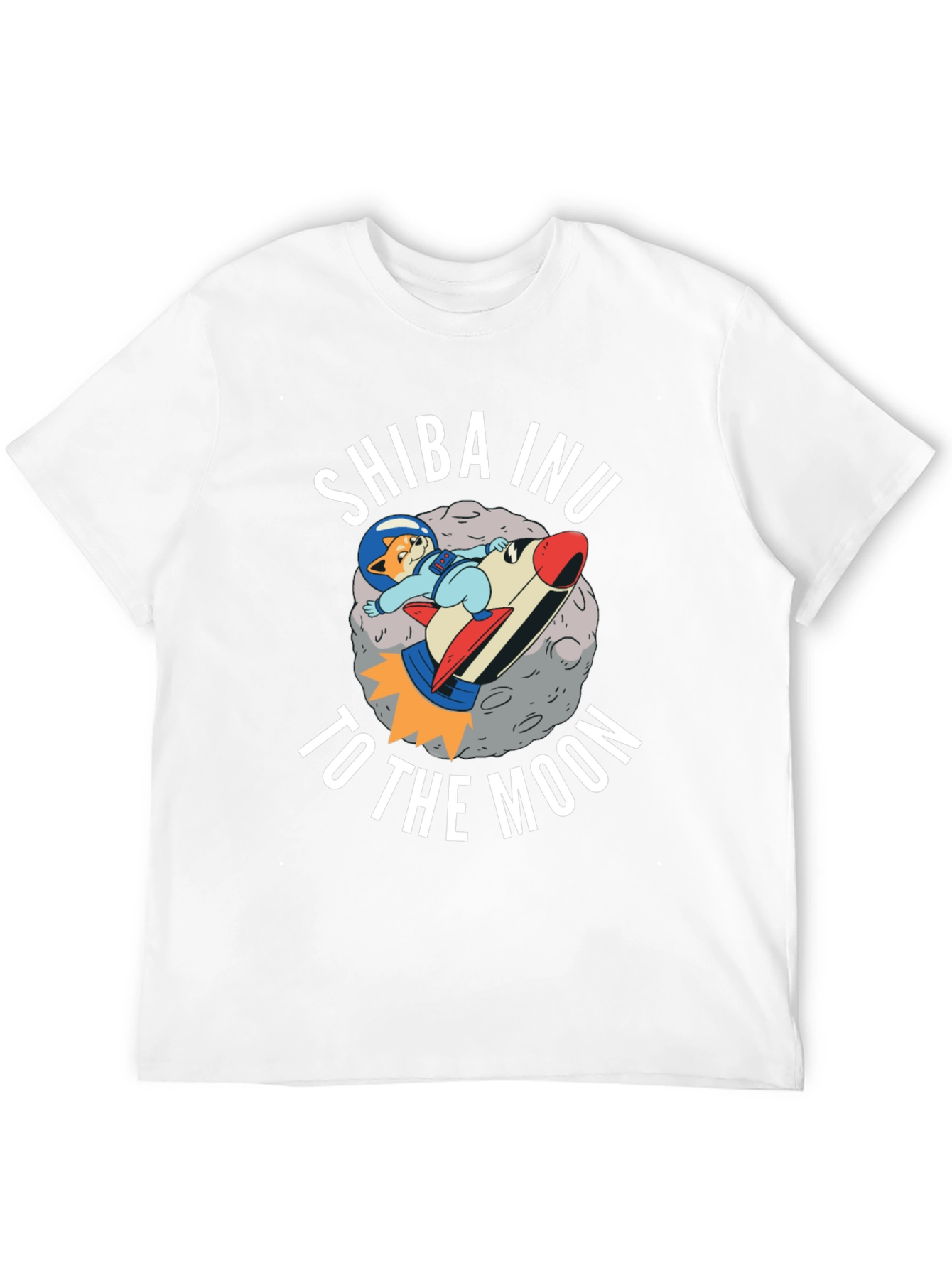 Shiba Inu to the Moon Black T-Shirt