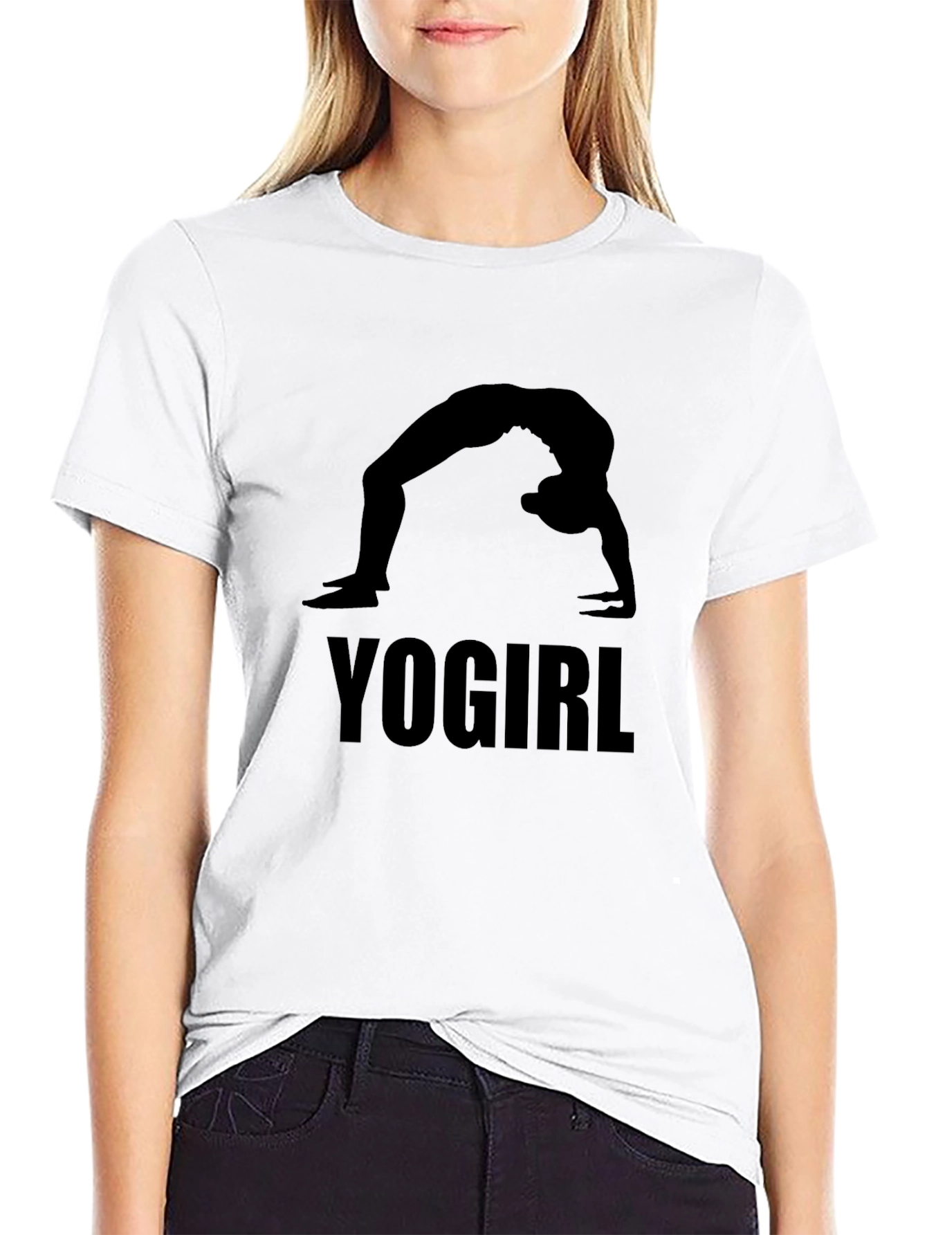 Yogirl T-Shirt - Black Yoga Graphic Tee