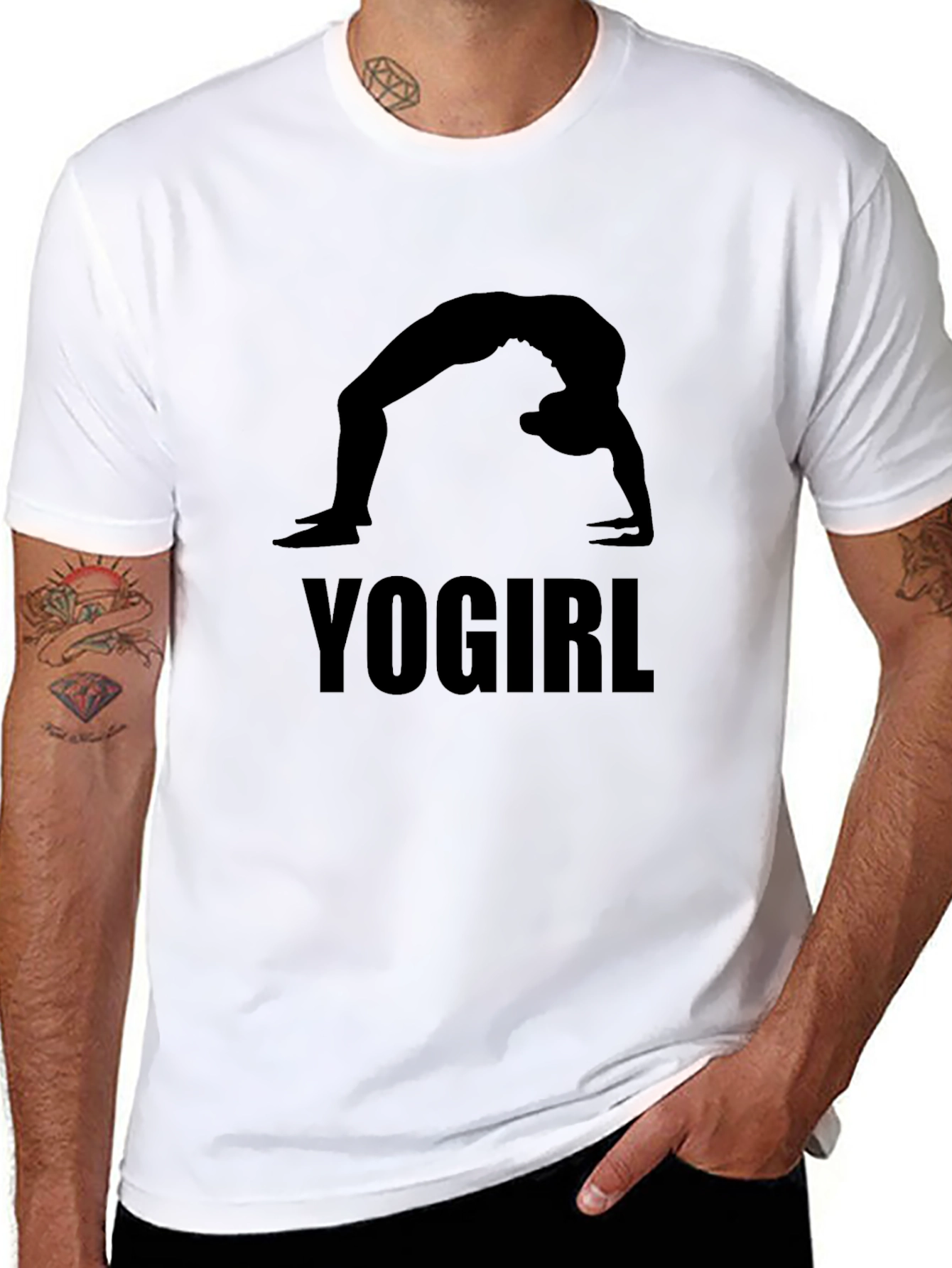 Yogirl T-Shirt - Black Yoga Graphic Tee