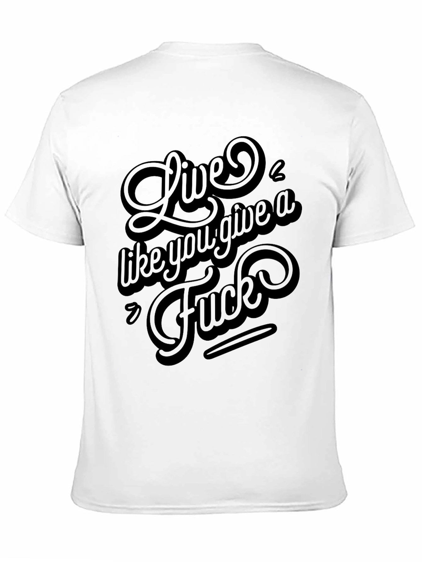 Live Like You Give a F*ck Black Graphic Tee