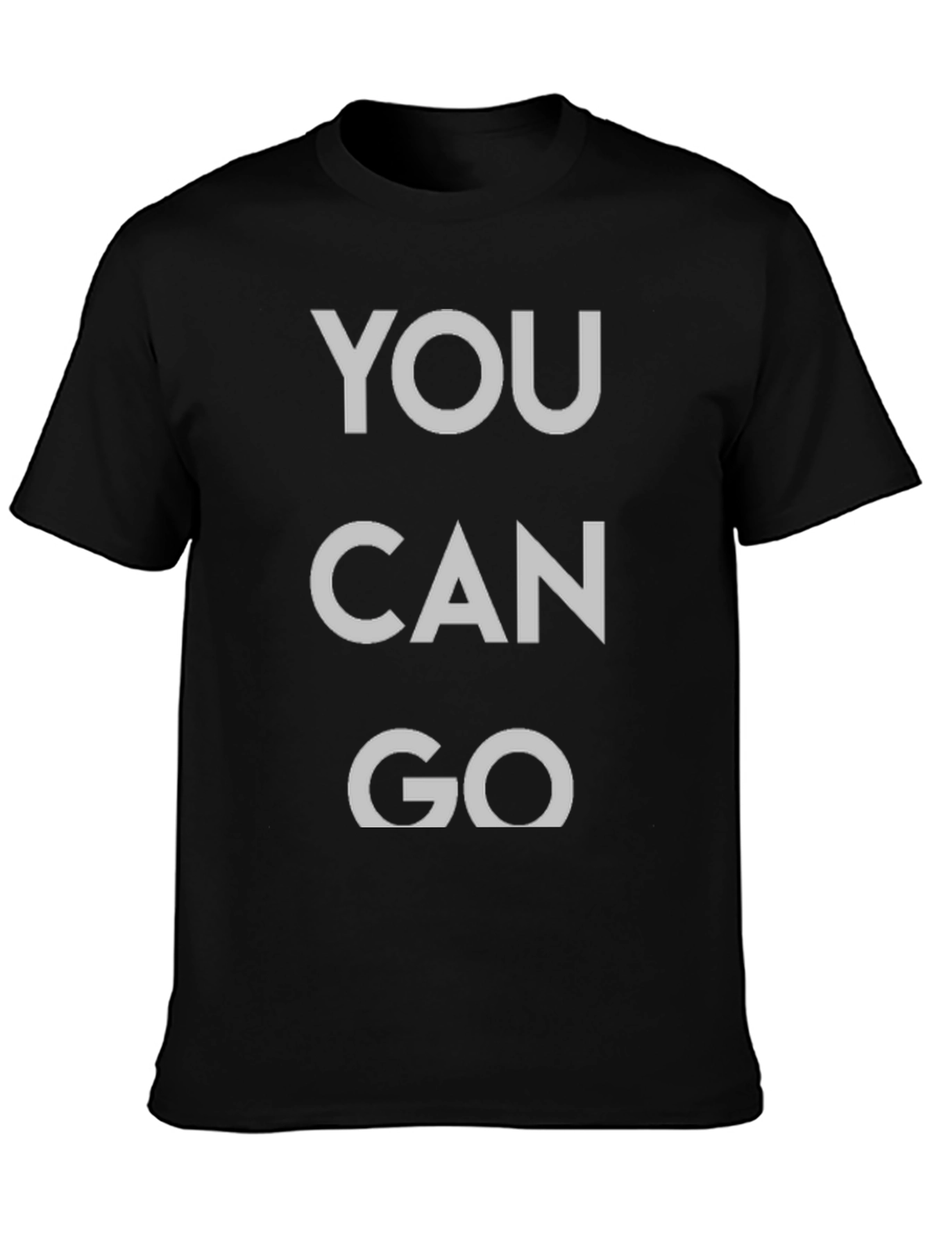 You Can Go Graphic Tee - Black Cotton T-Shirt