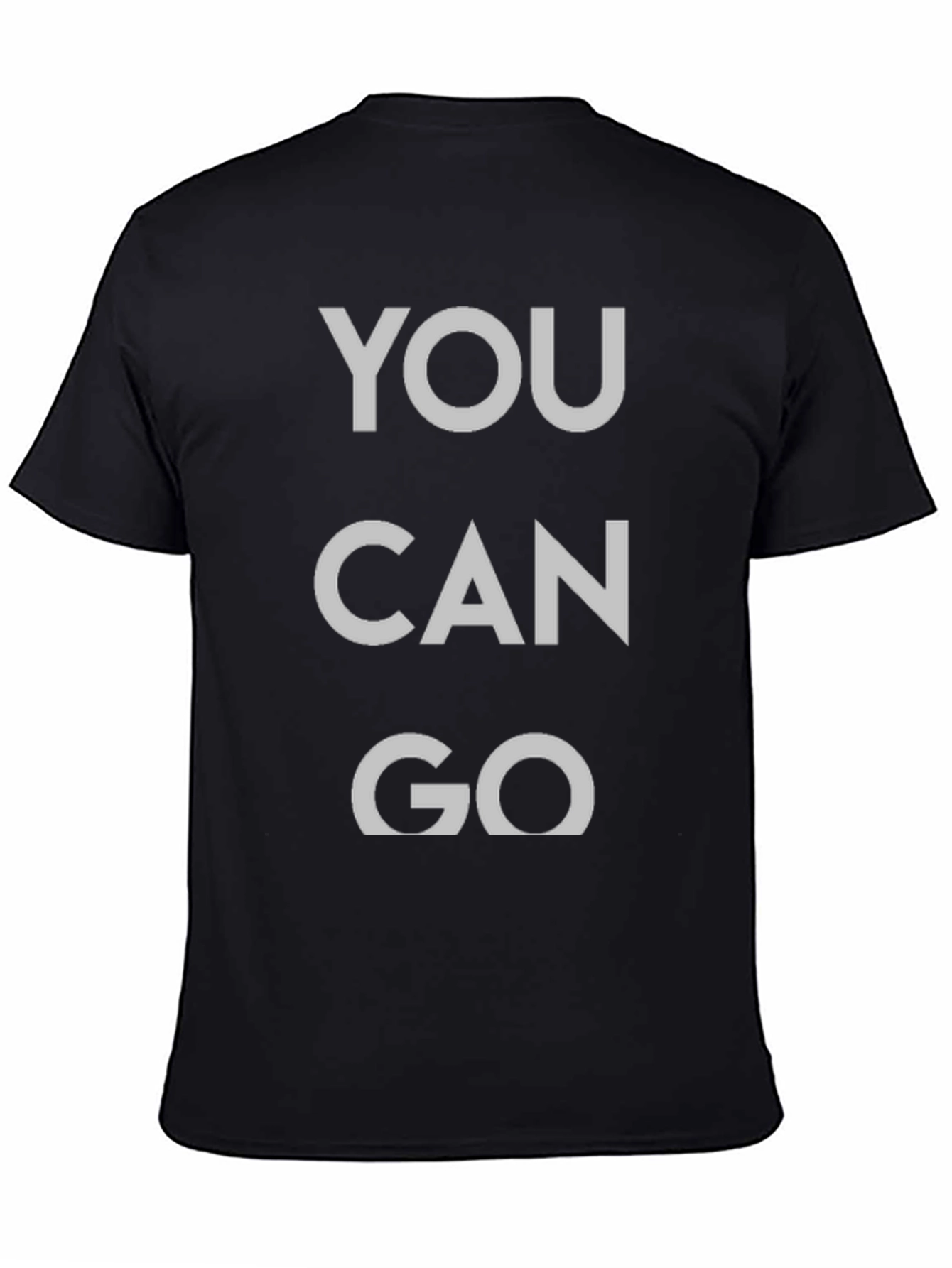 You Can Go Graphic Tee - Black Cotton T-Shirt