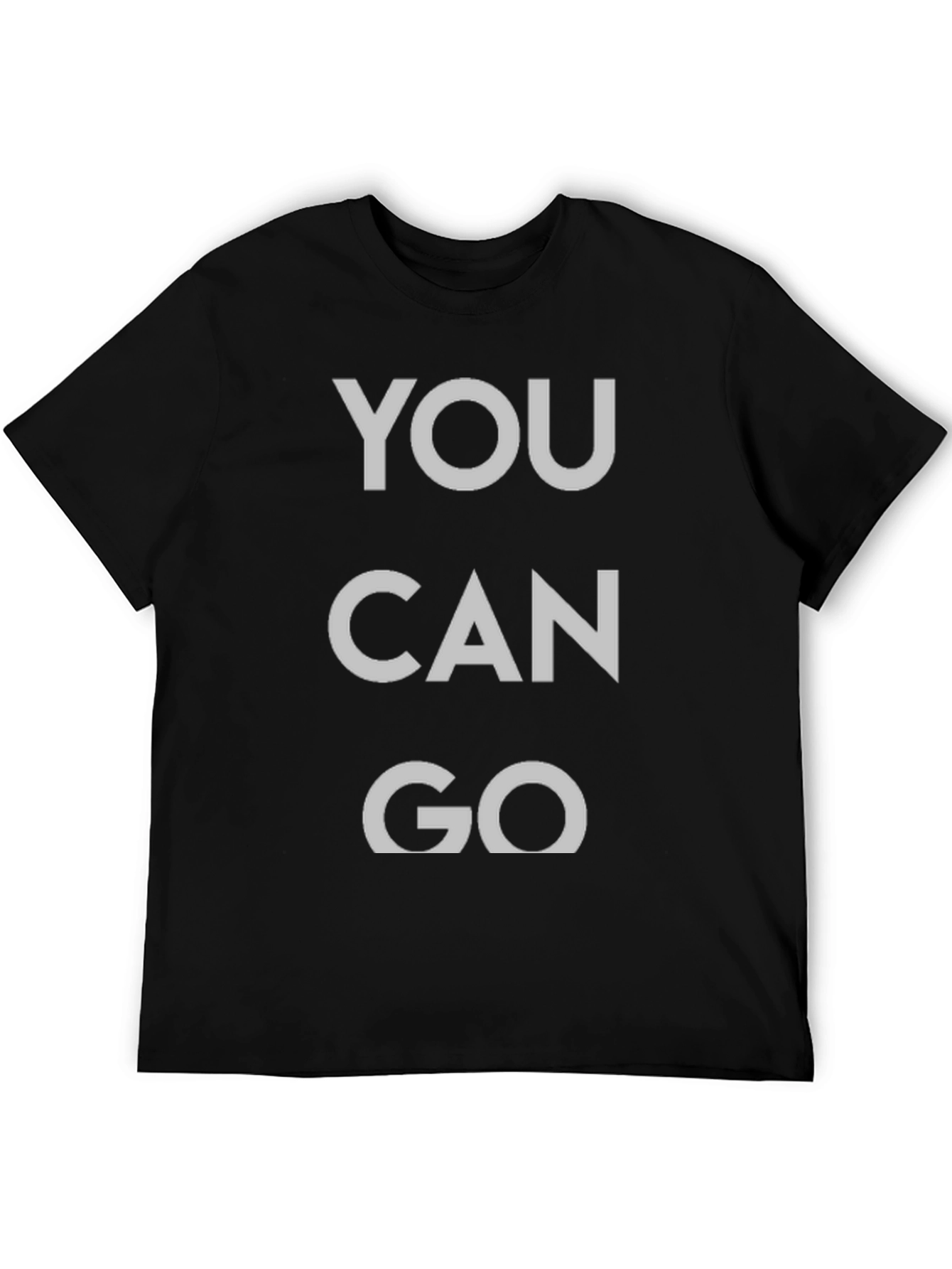 You Can Go Graphic Tee - Black Cotton T-Shirt