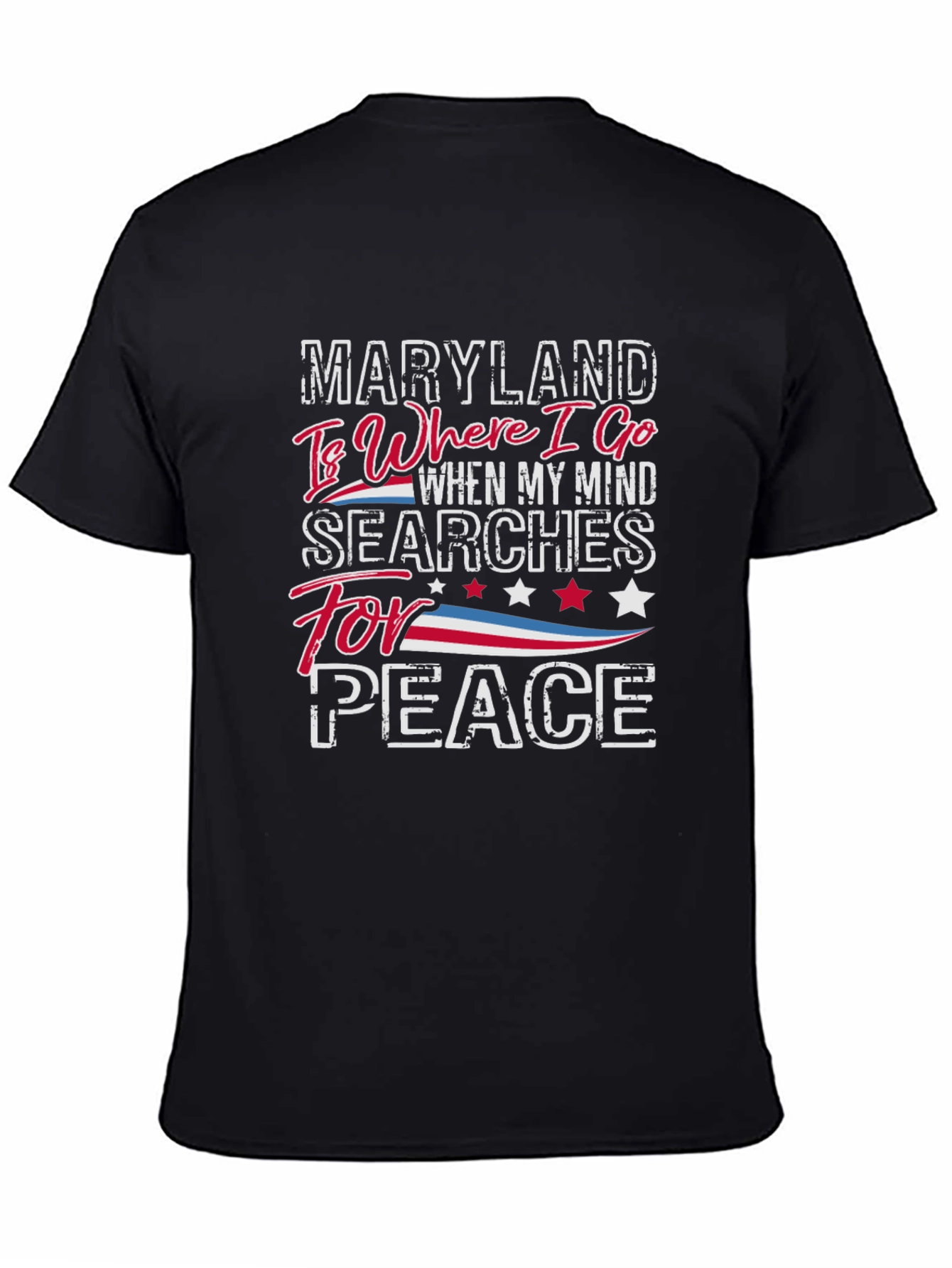 Maryland Peace T-Shirt - Where I Go Graphic Tee