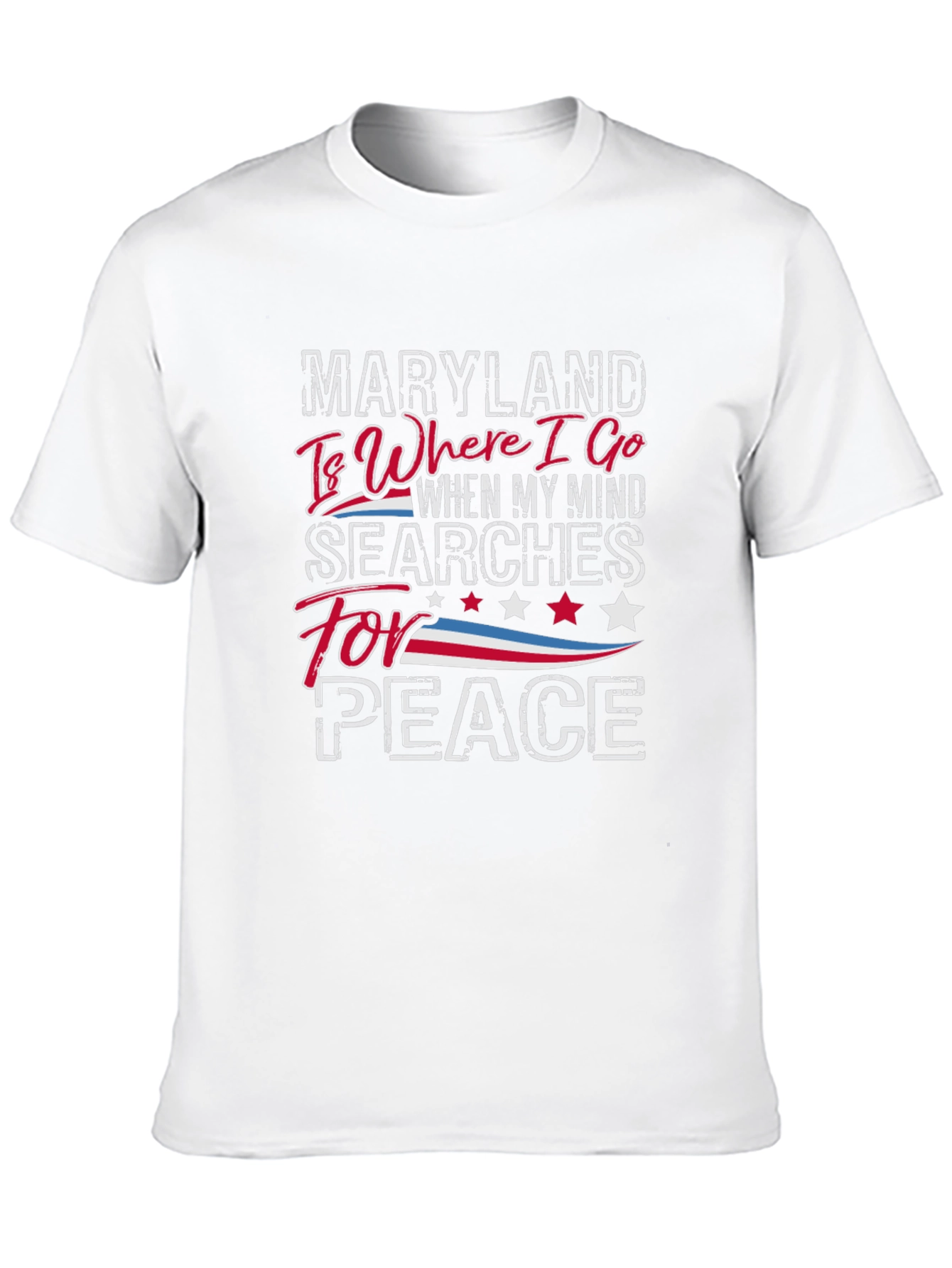 Maryland Peace T-Shirt - Where I Go Graphic Tee