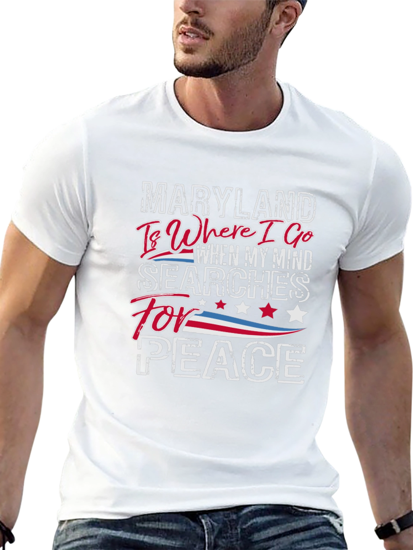 Maryland Peace T-Shirt - Where I Go Graphic Tee
