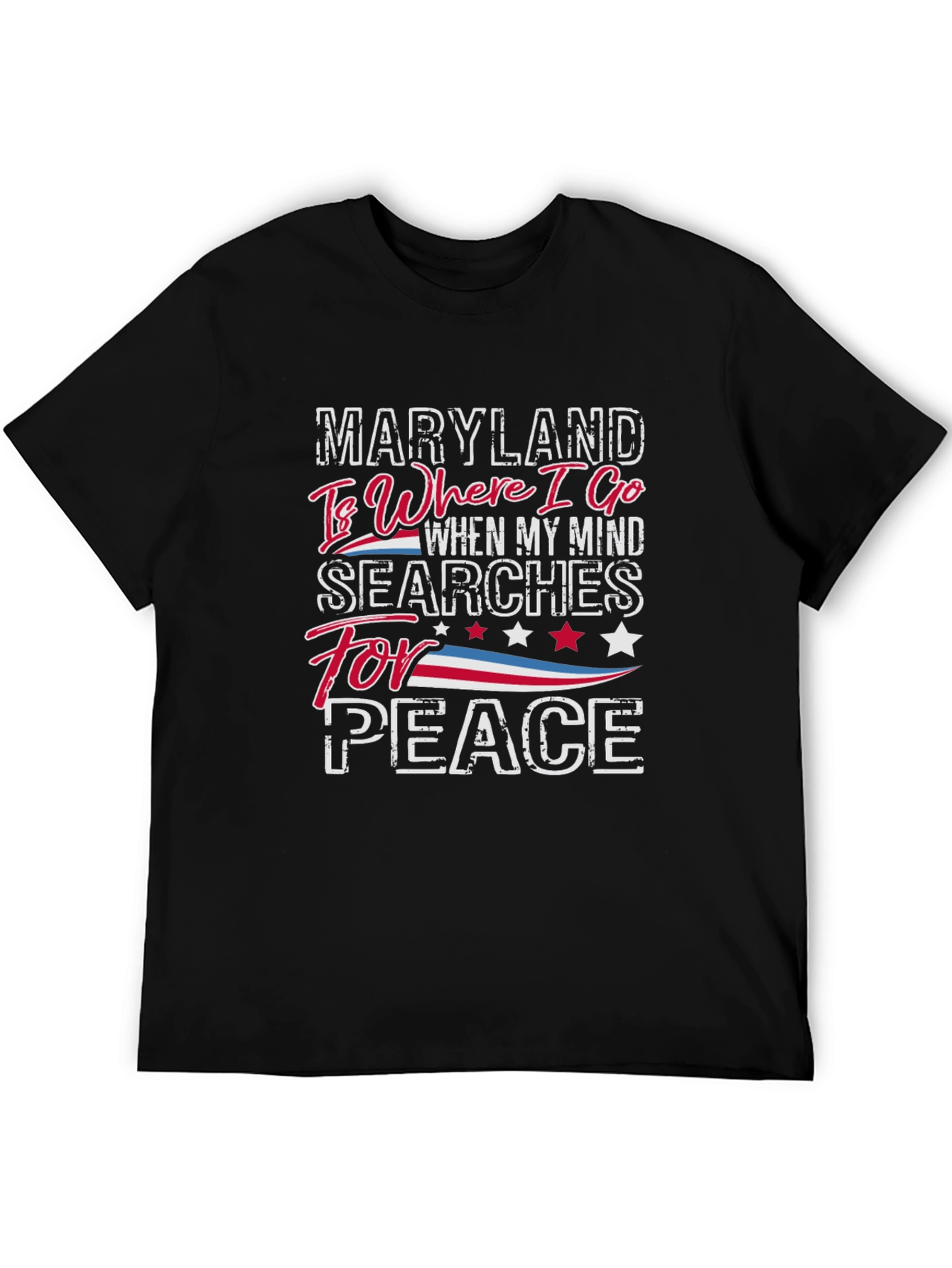Maryland Peace T-Shirt - Where I Go Graphic Tee