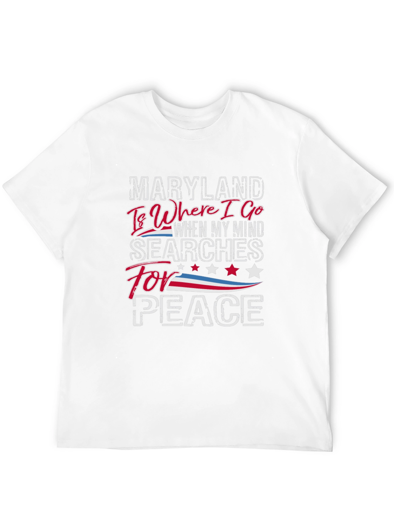 Maryland Peace T-Shirt - Where I Go Graphic Tee