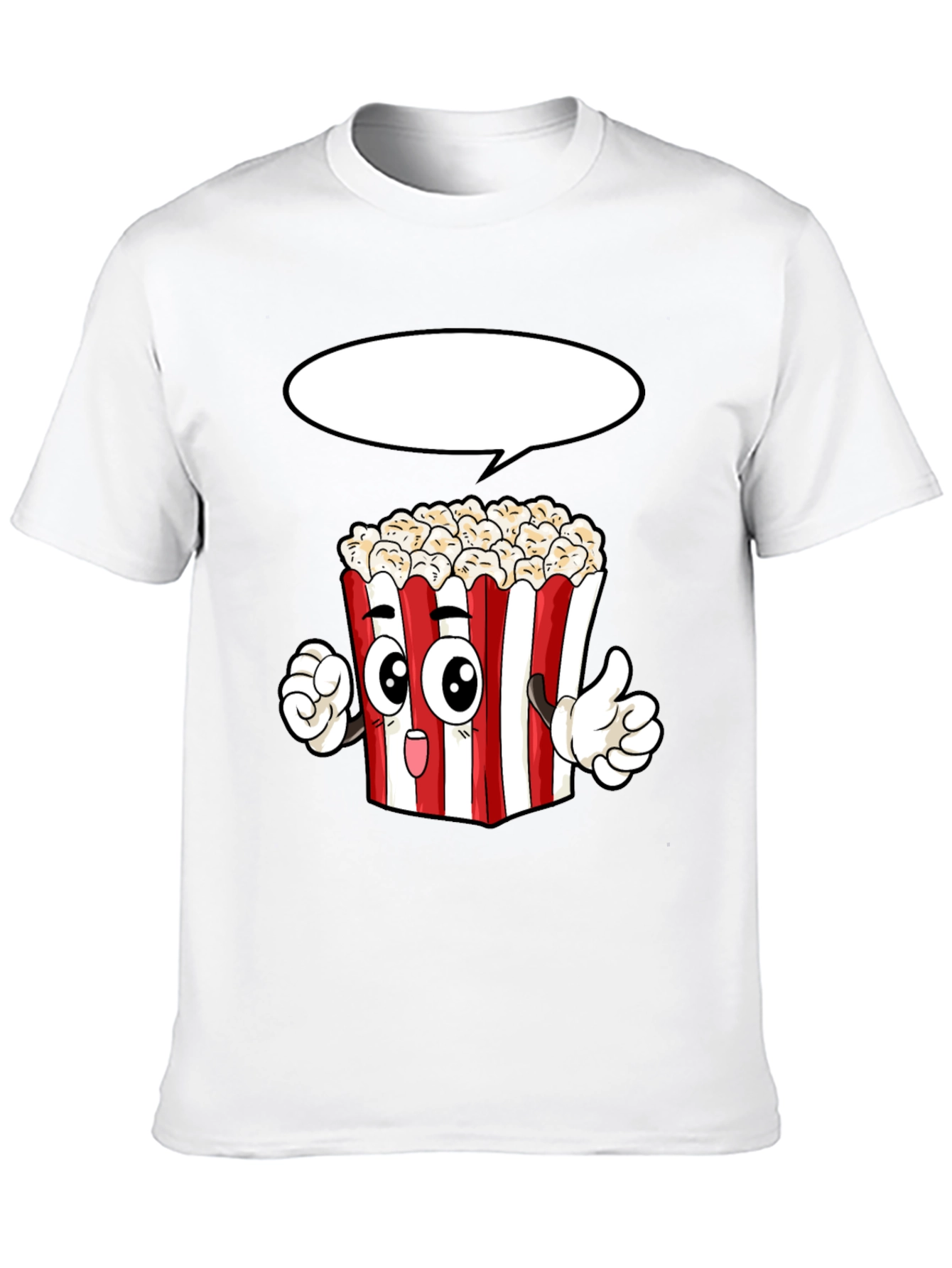 Popcorn Cartoon Graphic Novelty T-Shirt