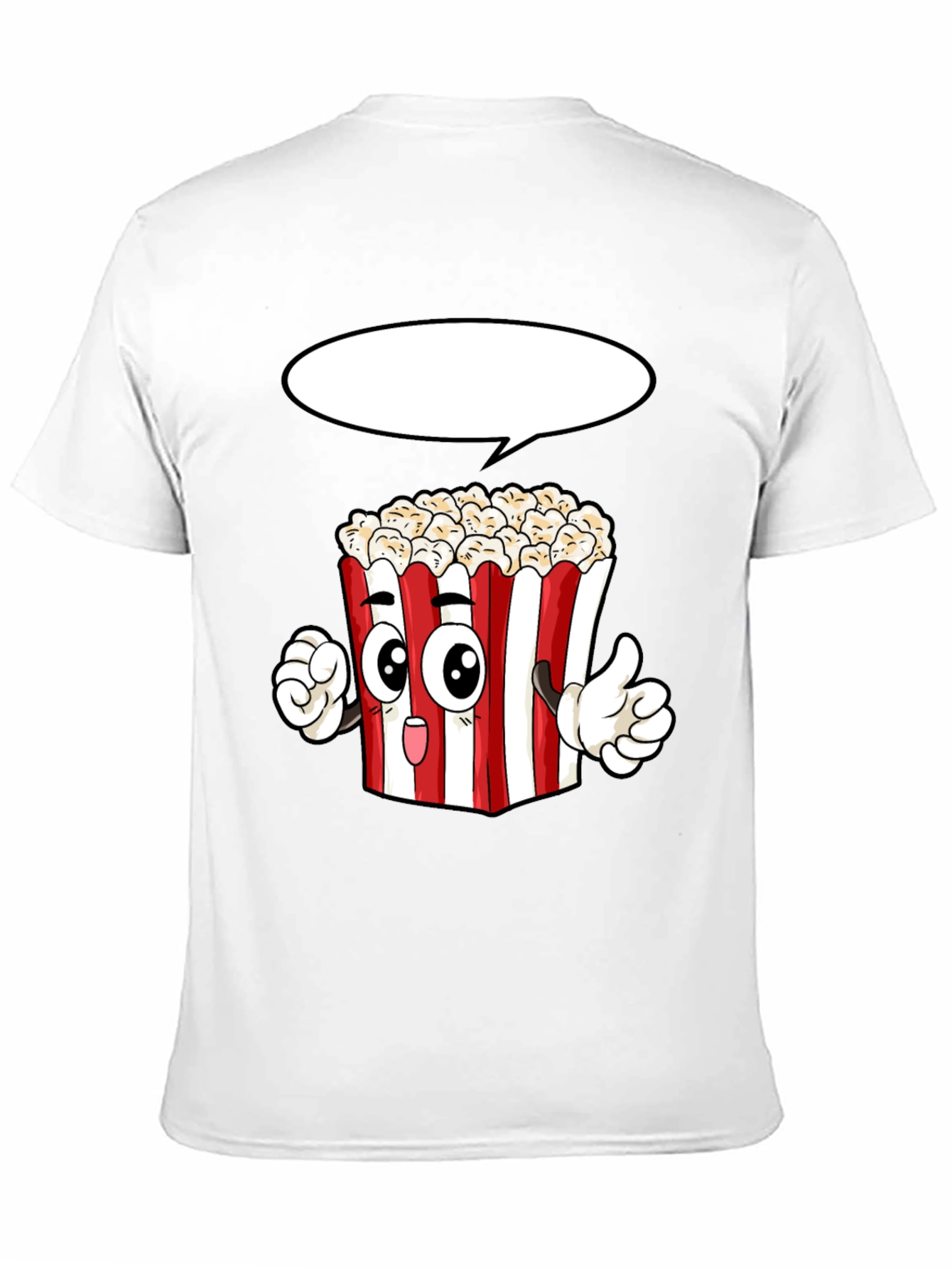 Popcorn Cartoon Graphic Novelty T-Shirt