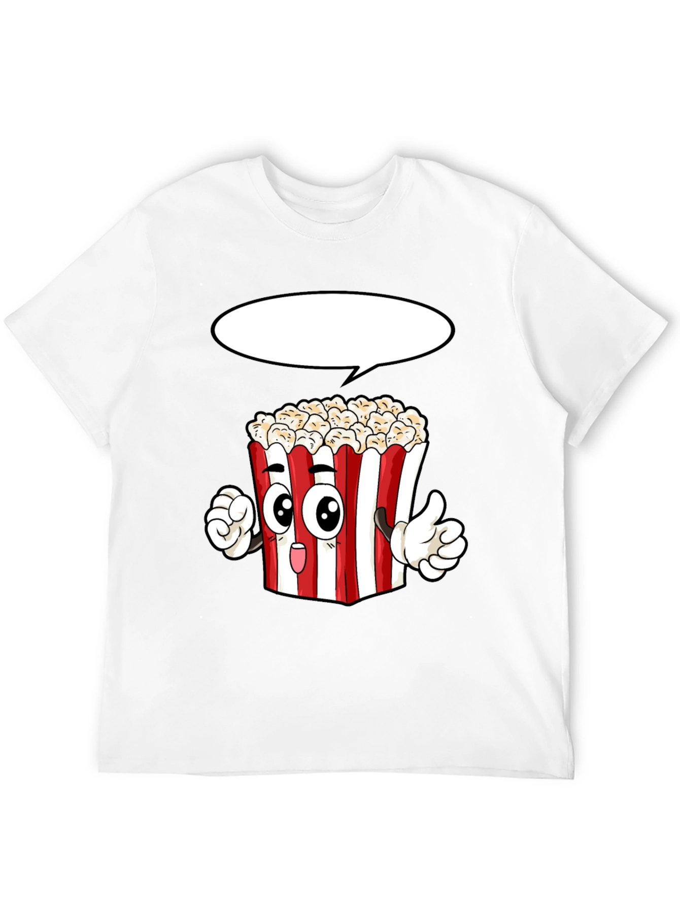 Popcorn Cartoon Graphic Novelty T-Shirt