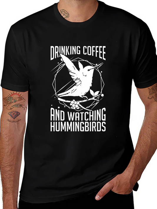 Drinking Coffee & Watching Hummingbirds Graphic Tee