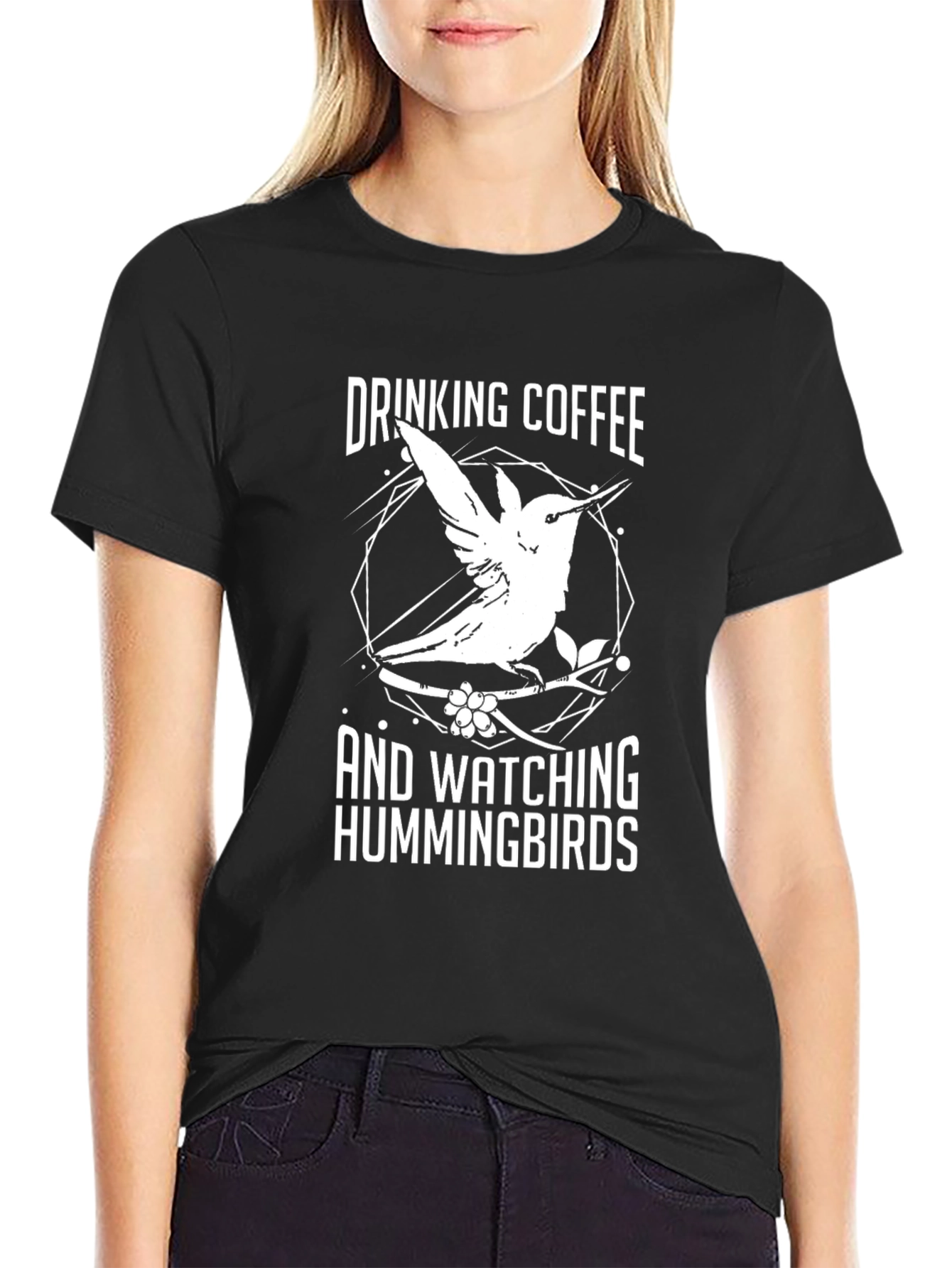 Drinking Coffee & Watching Hummingbirds Graphic Tee