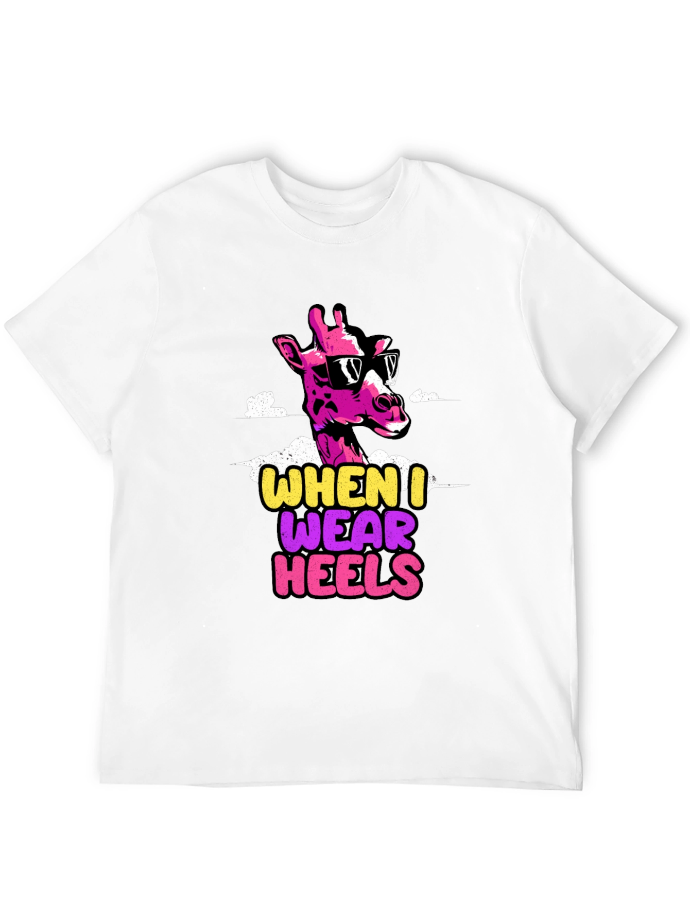 Funny Giraffe Heels T-Shirt