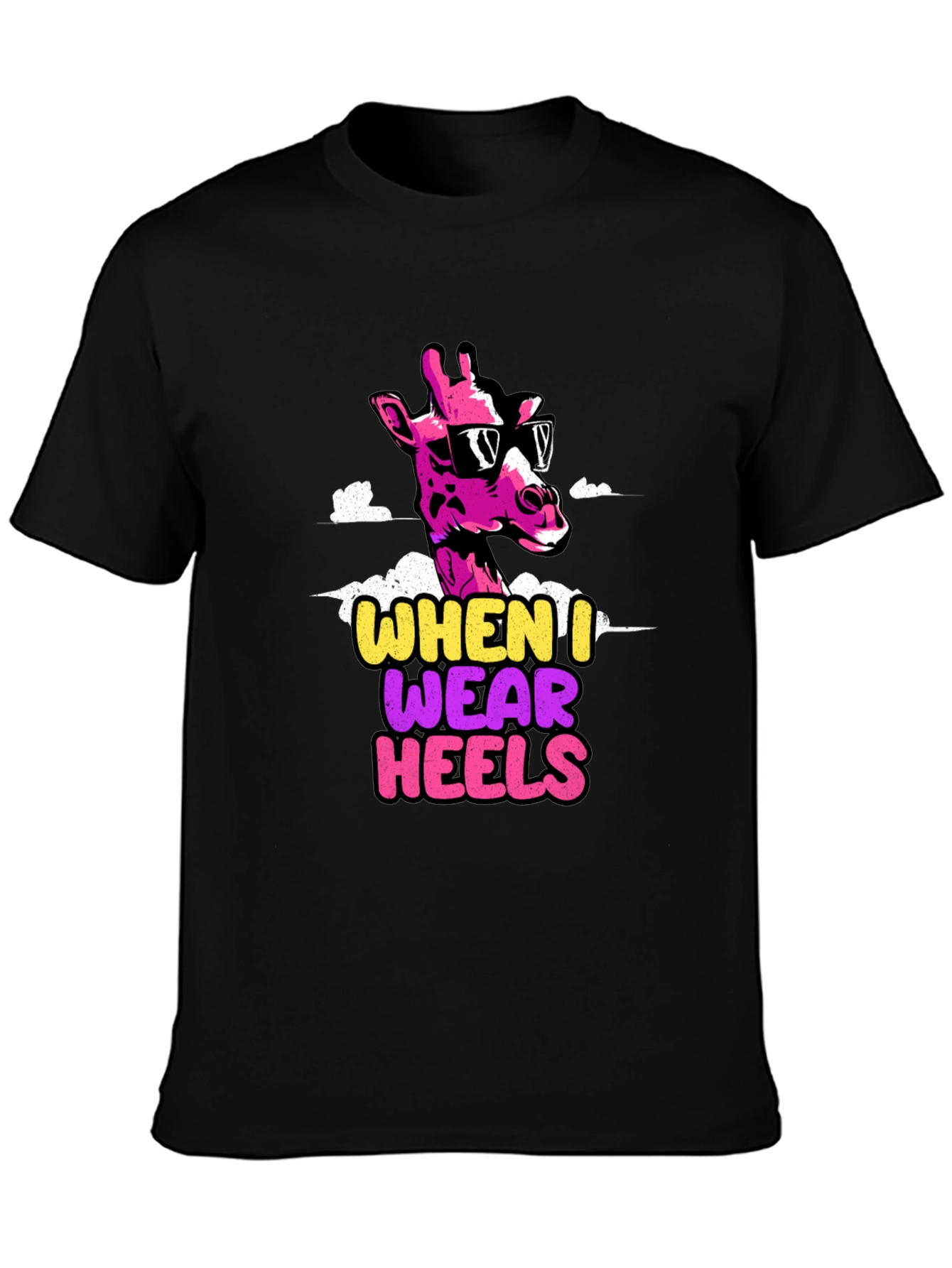 Funny Giraffe Heels T-Shirt
