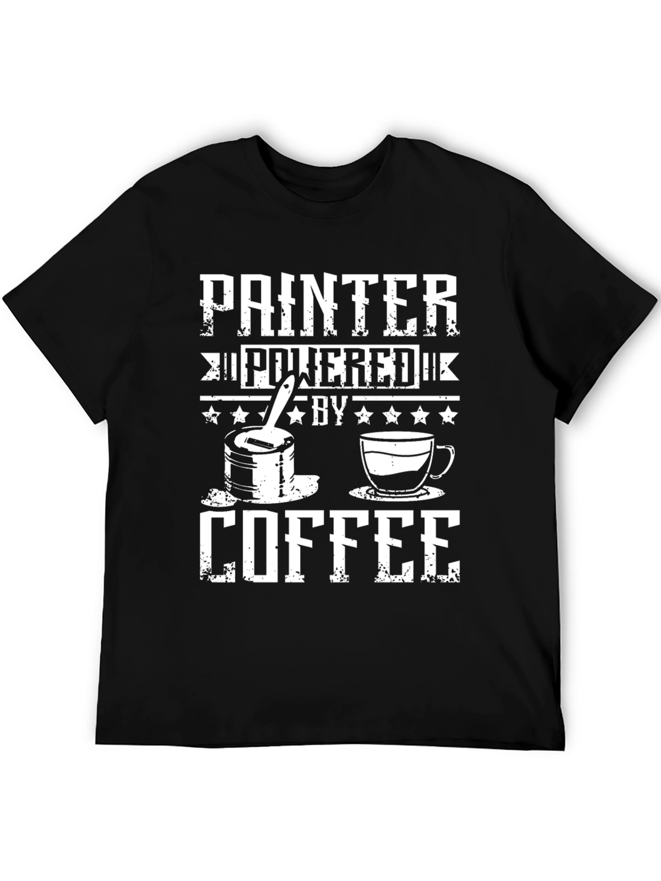 Painter Powered by Coffee Graphic T-Shirt