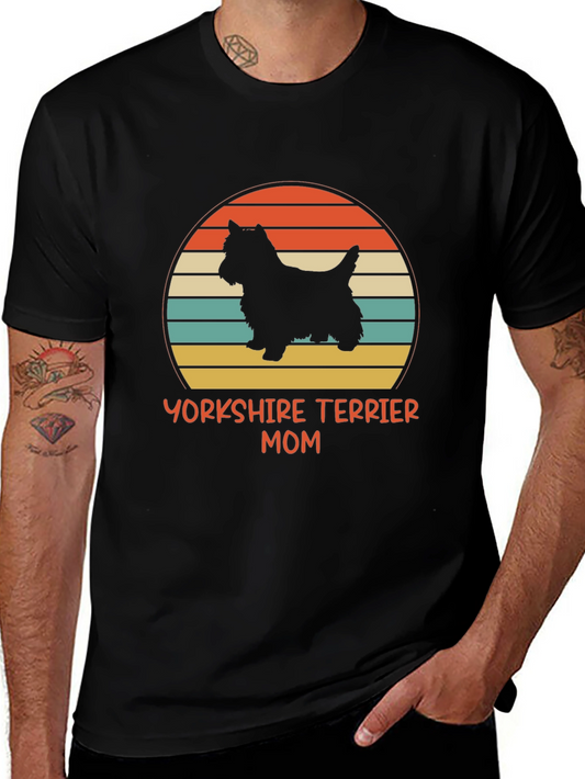 Yorkshire Terrier Mom T-Shirt Black