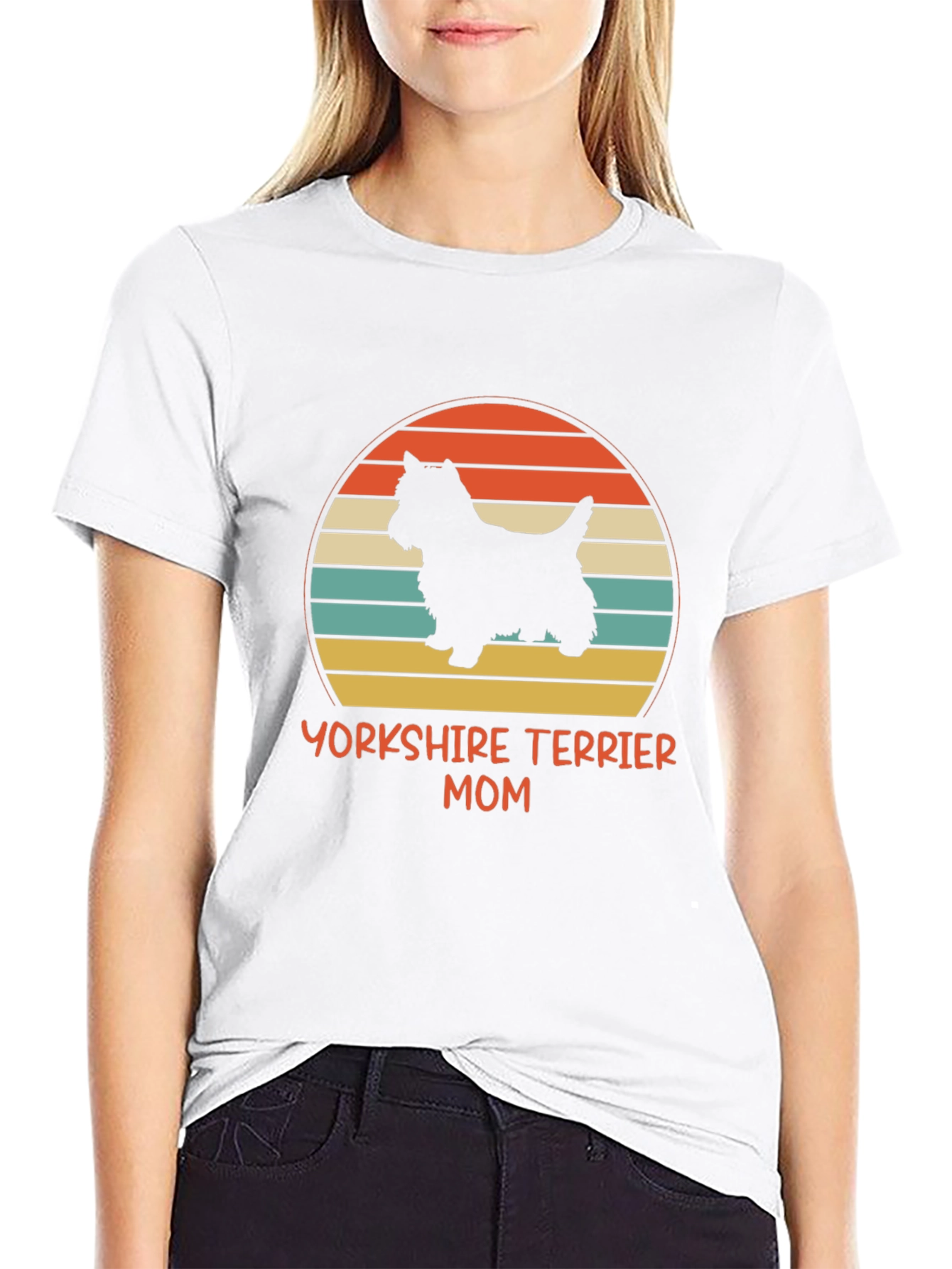 Yorkshire Terrier Mom T-Shirt Black