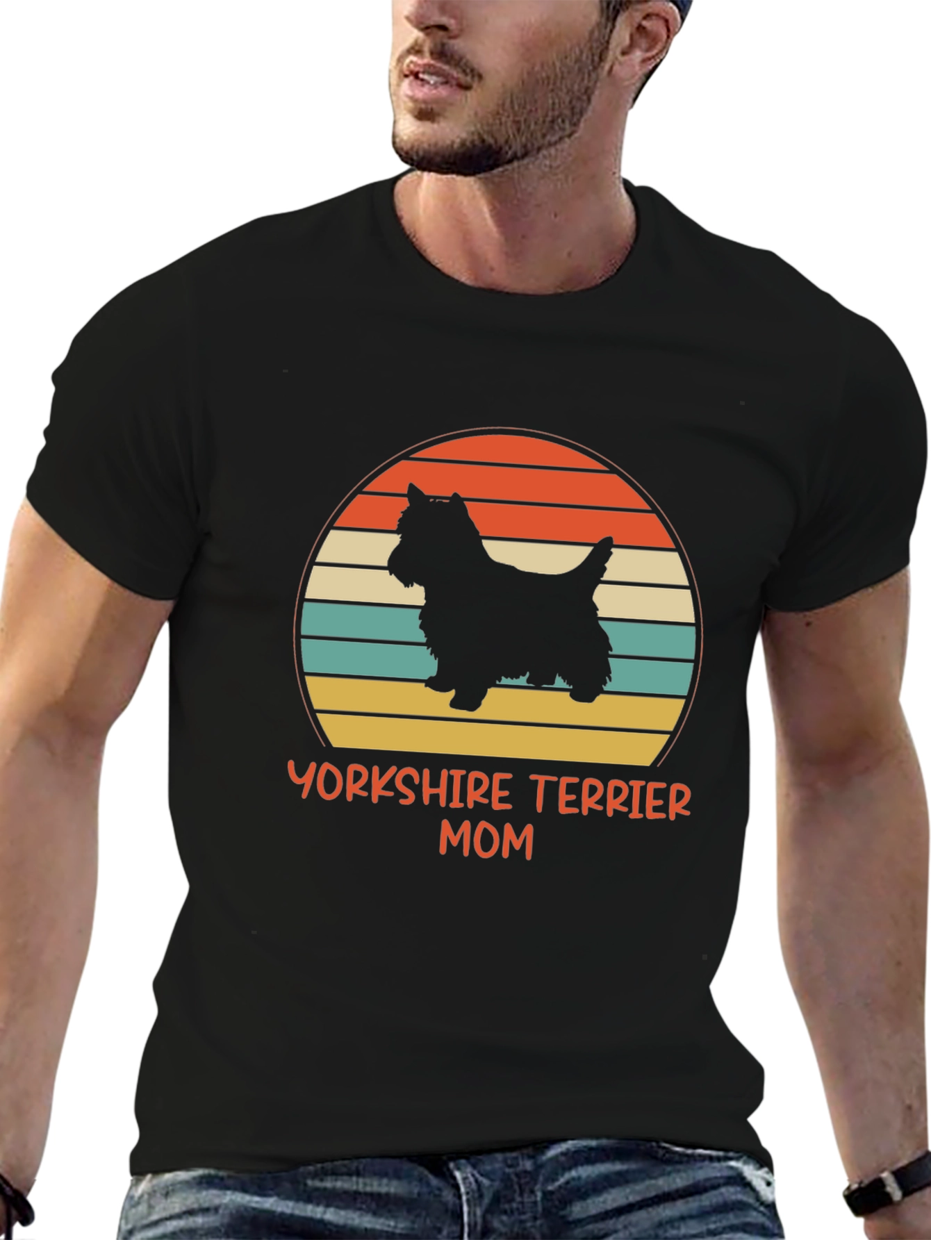 Yorkshire Terrier Mom T-Shirt Black