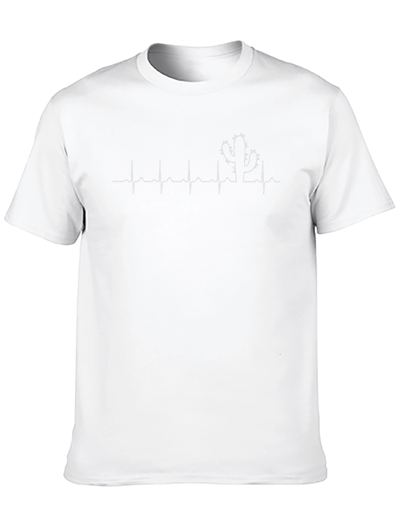 Cactus Heartbeat Graphic Tee - Desert Life T-Shirt