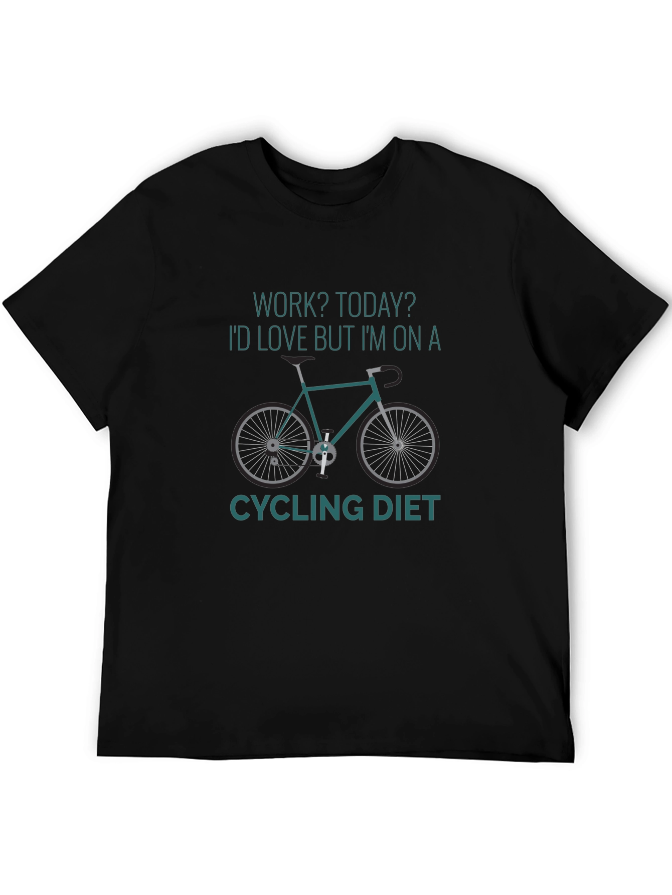 Cycling Diet Graphic Tee - Black