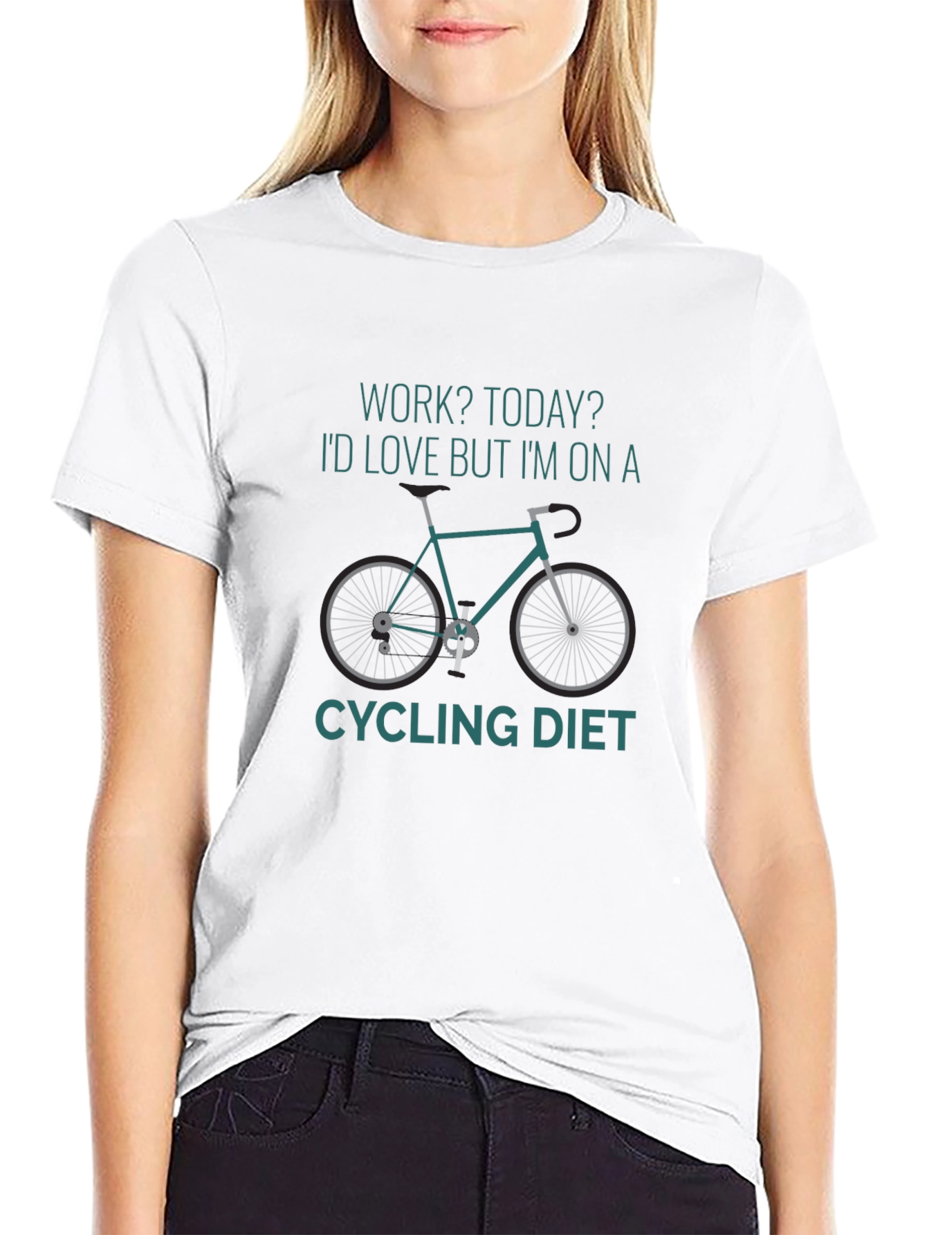 Cycling Diet Graphic Tee - Black