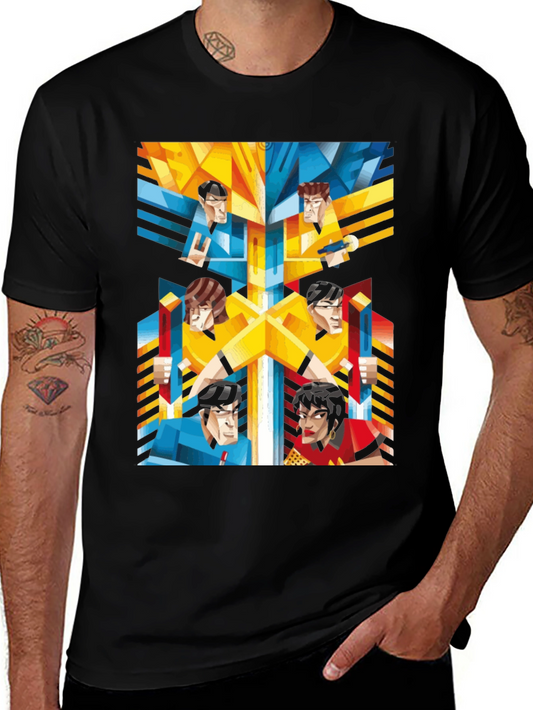 Abstract Justice League Graphic Tee