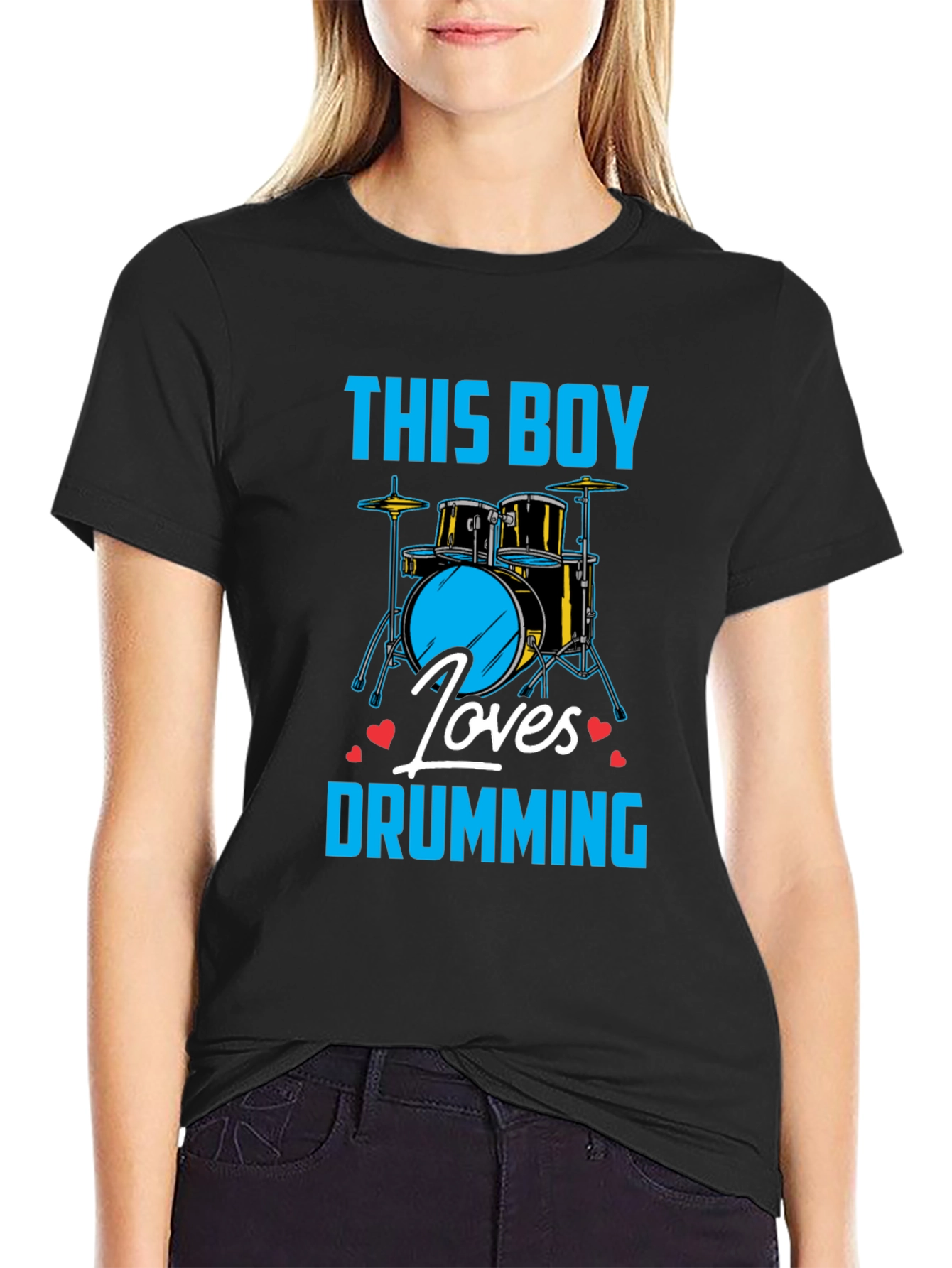 This Boy Loves Drumming Graphic Tee