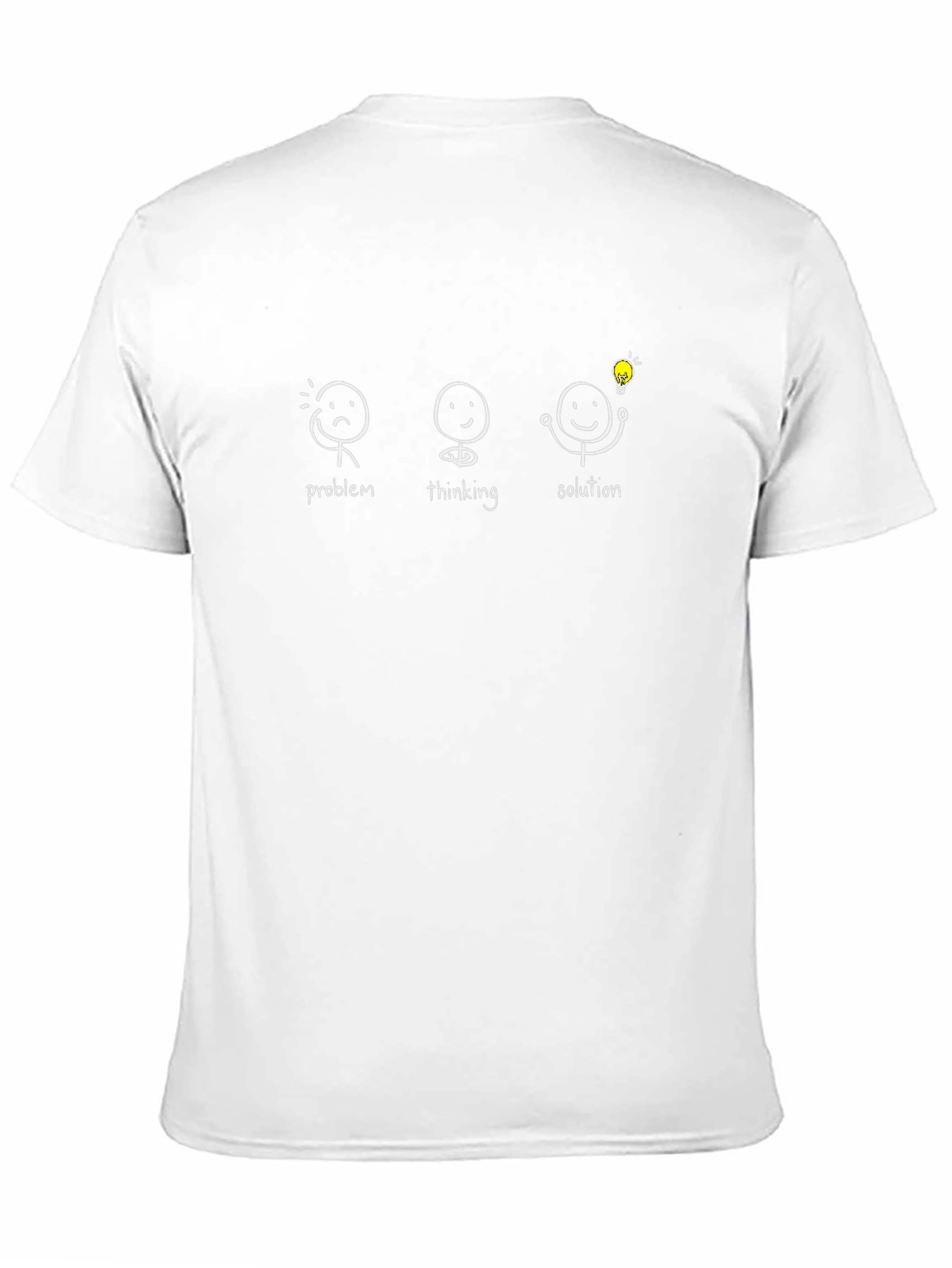 Problem Thinking Solution Black Graphic T-Shirt