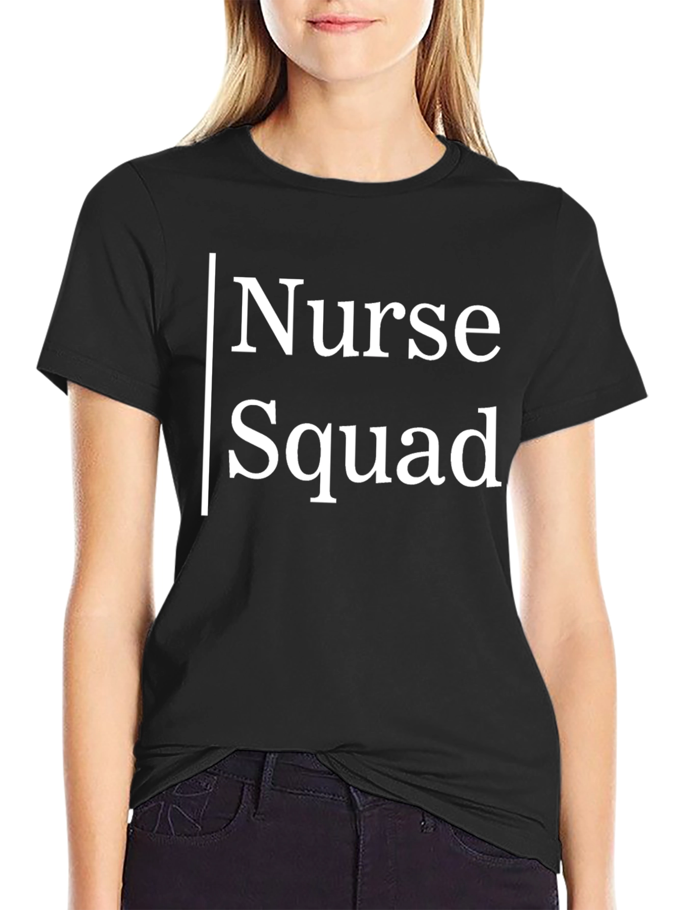 Nurse Squad Graphic T-Shirt - Black