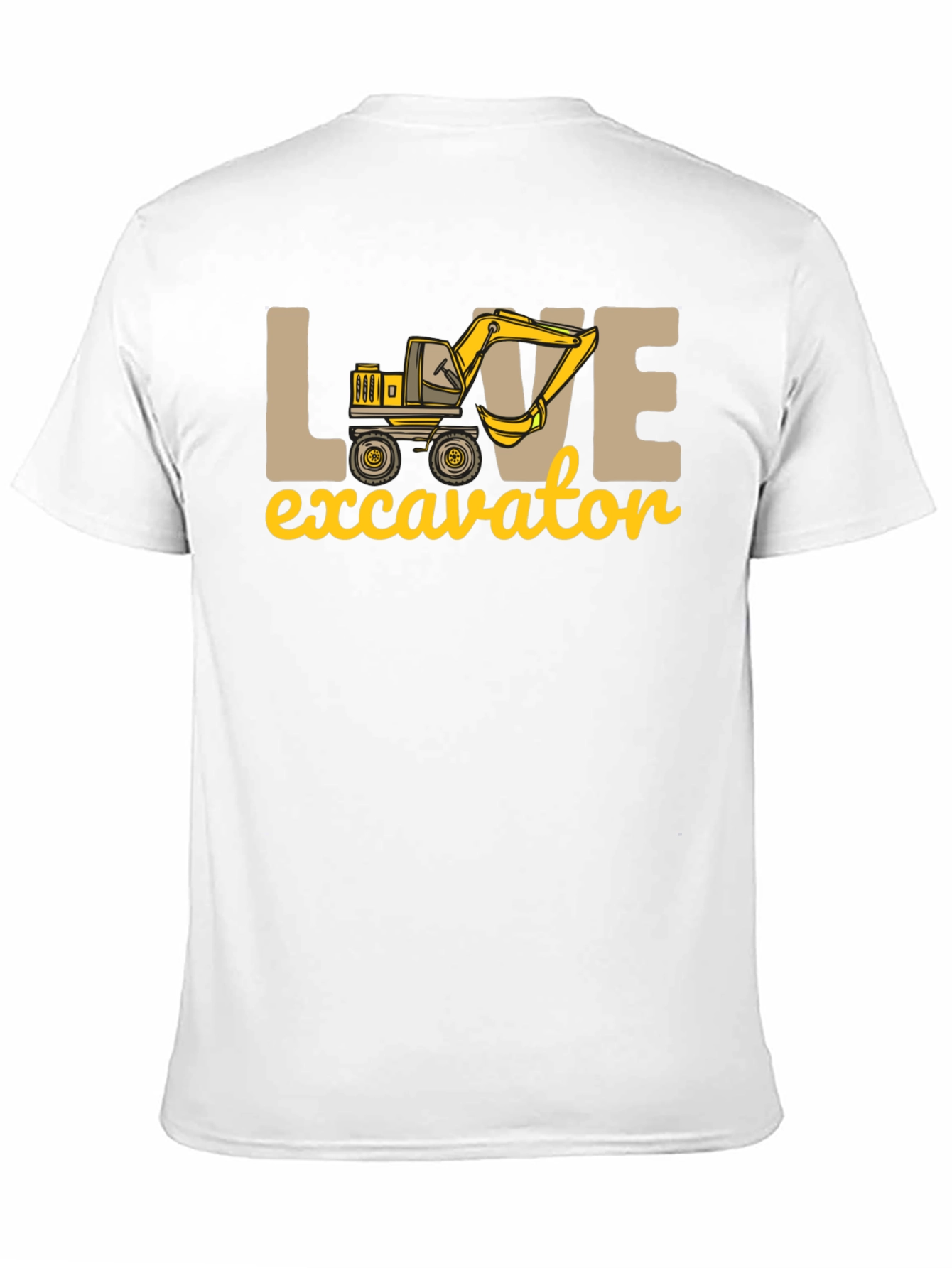 Love Excavator T-Shirt - Construction Vehicle Tee