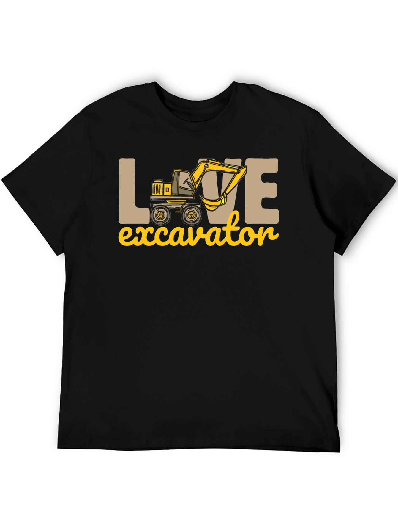 Love Excavator T-Shirt - Construction Vehicle Tee