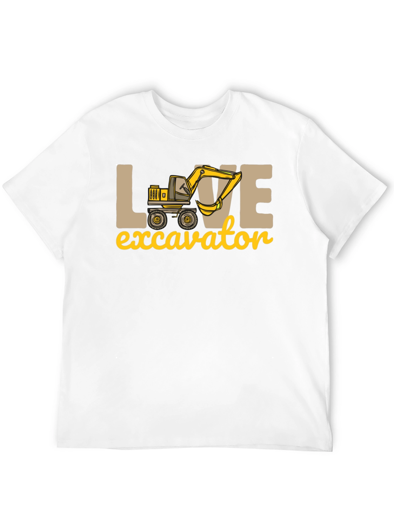Love Excavator T-Shirt - Construction Vehicle Tee