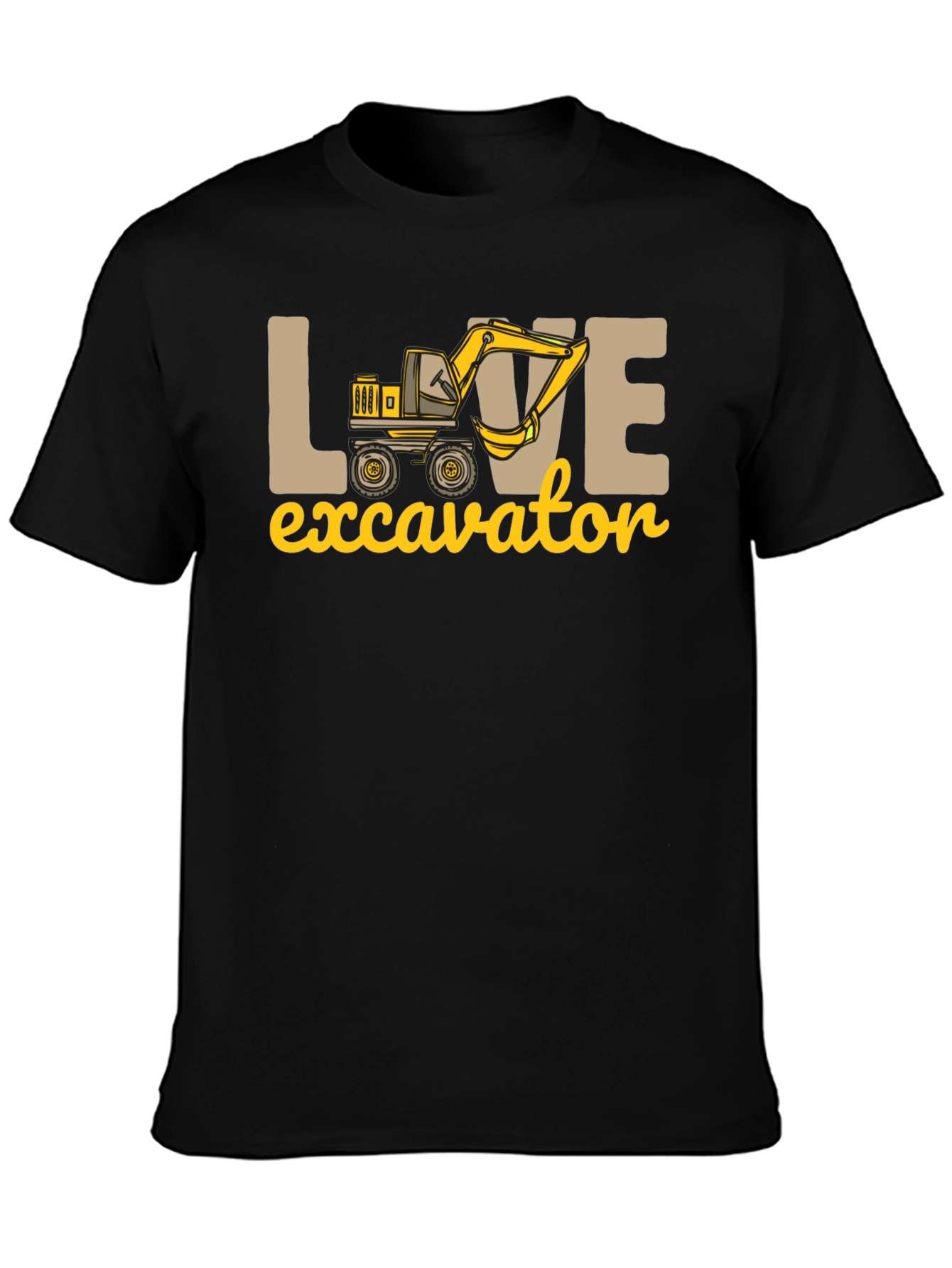 Love Excavator T-Shirt - Construction Vehicle Tee
