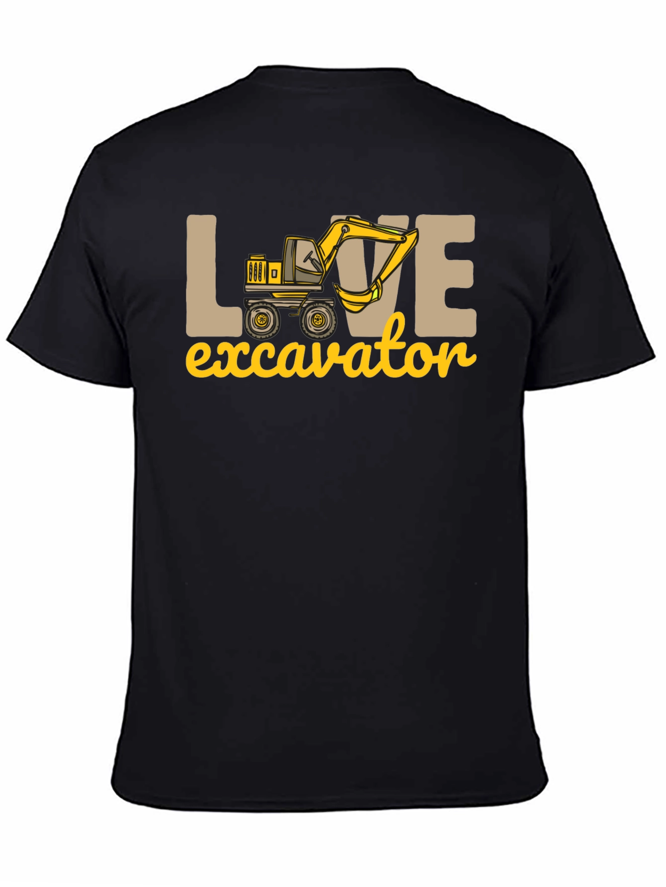 Love Excavator T-Shirt - Construction Vehicle Tee