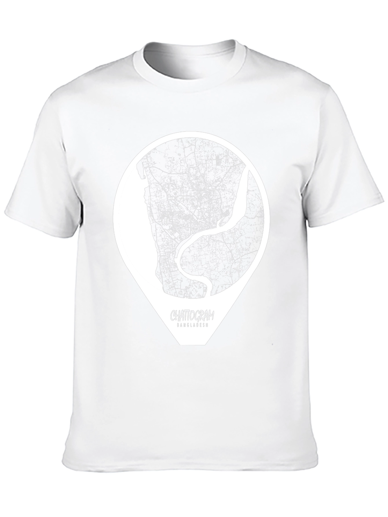 Chattogram Bangladesh City Map Graphic T-Shirt
