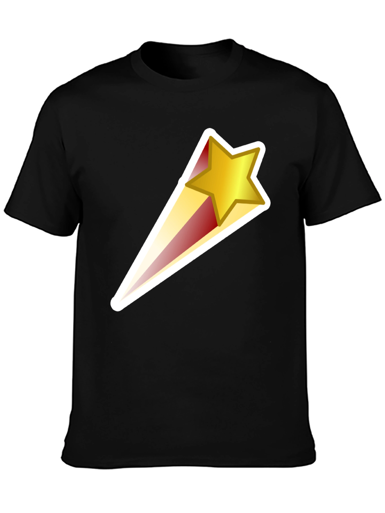 Shooting Star Graphic Black T-Shirt