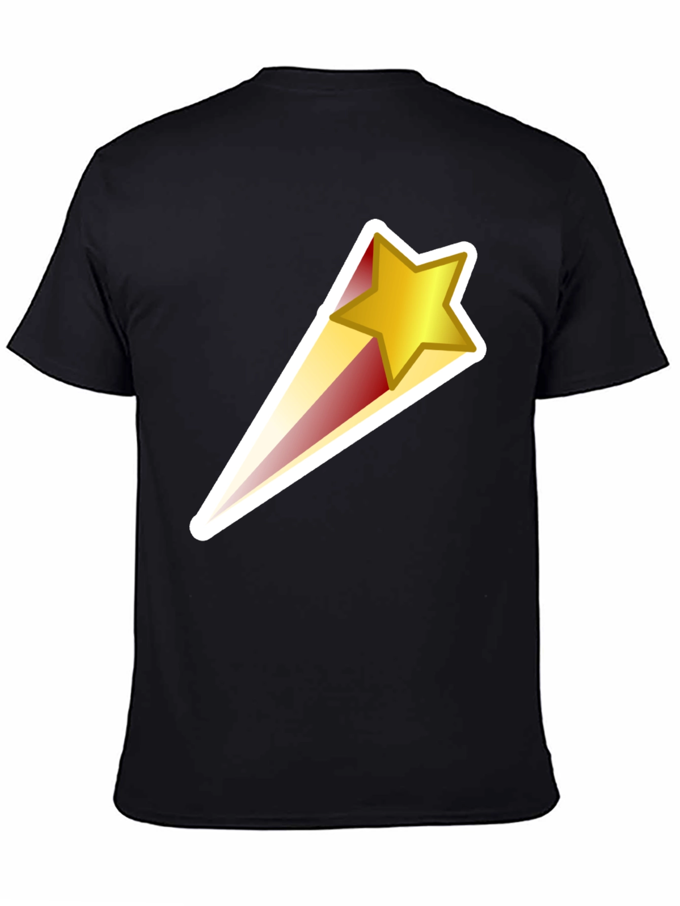 Shooting Star Graphic Black T-Shirt